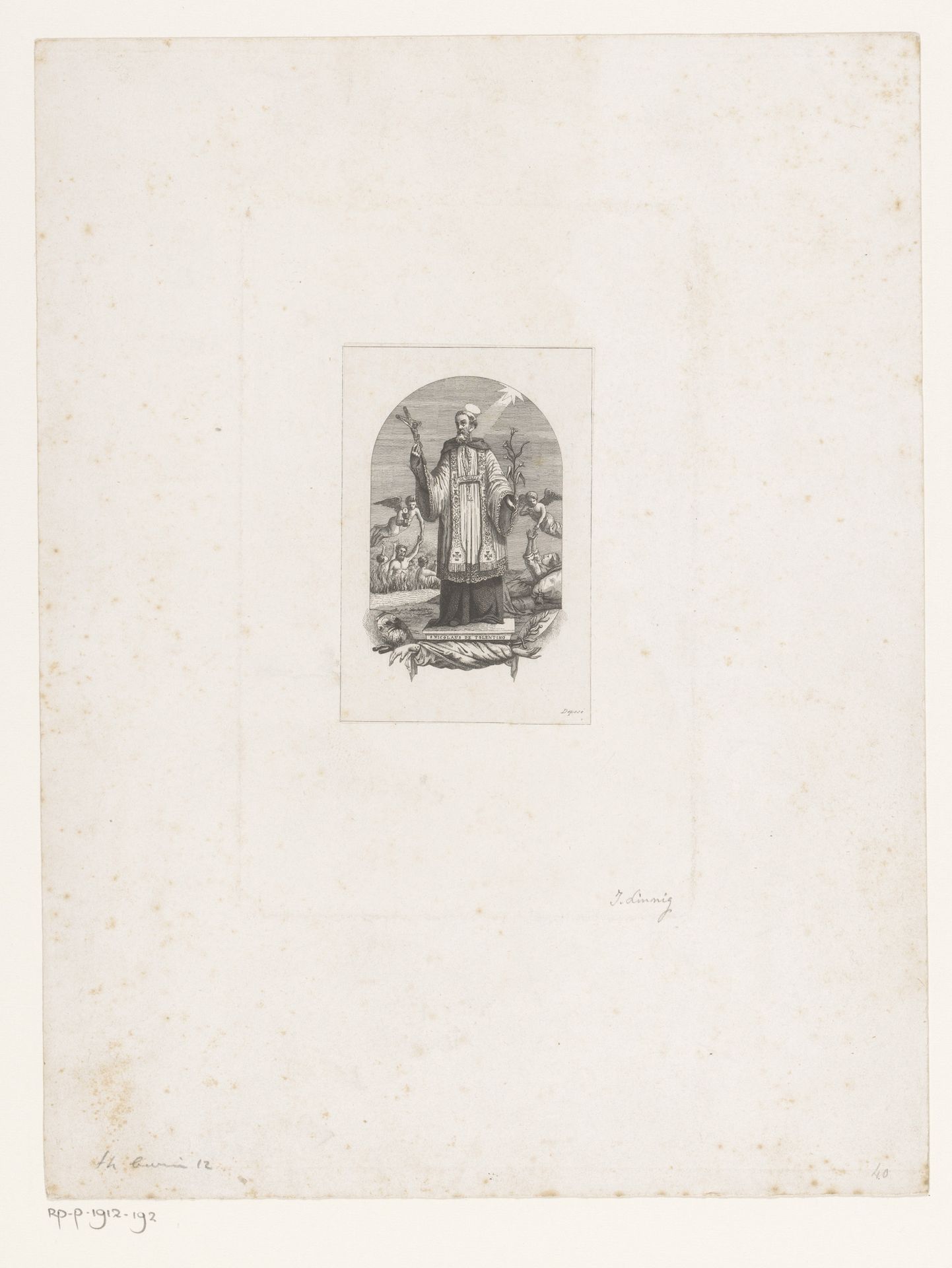 Sint-Nicolaas van Tolentijn by Jean Théodore Joseph Linnig