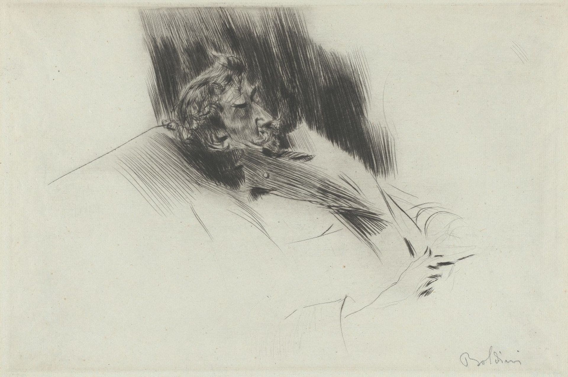 Whistler Asleep by Giovanni Boldini