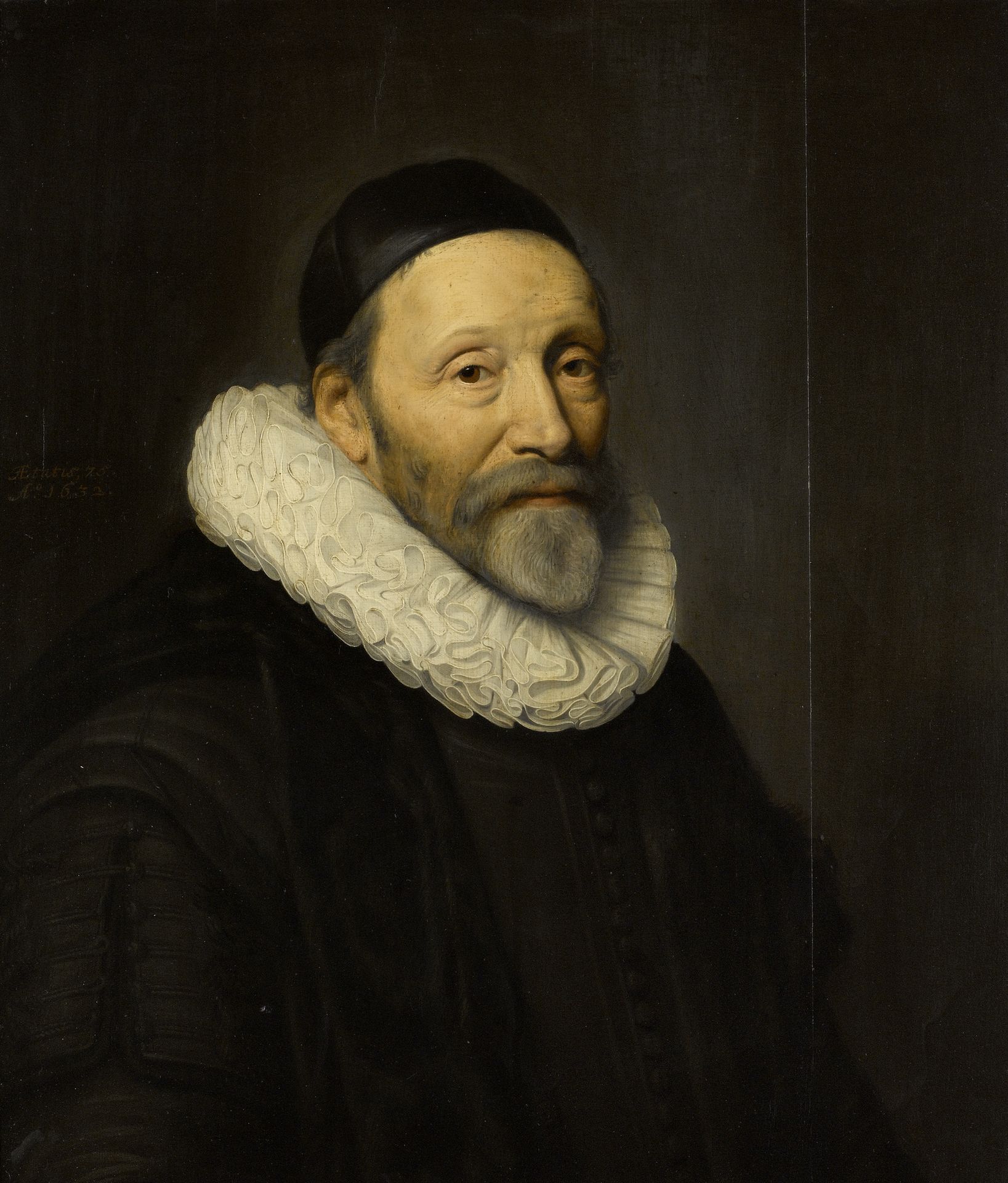 Portrait of Johannes Wtenbogaert (1557-1644) by Michiel Jansz. van Mierevelt