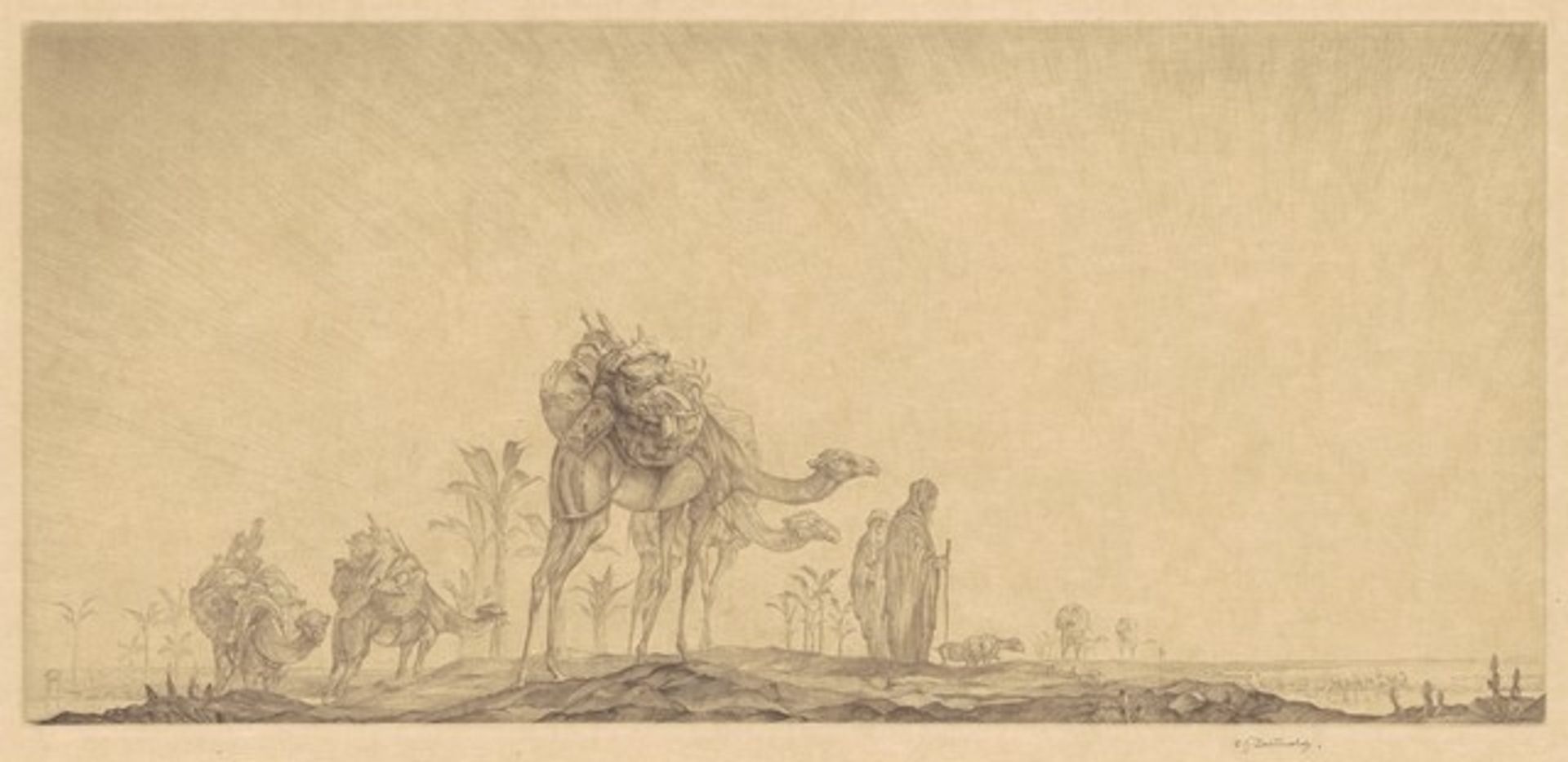 Oasis at Daybreak by Edward Julius Detmold