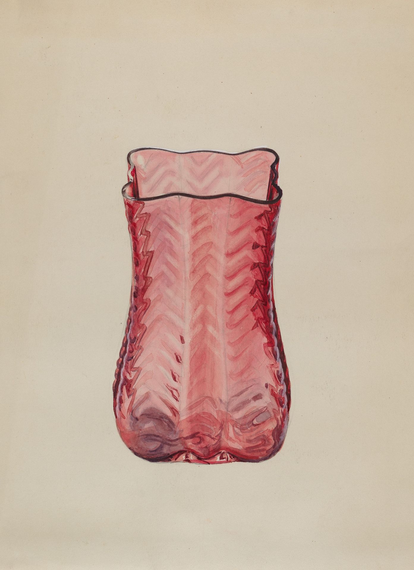 Ruby Vase by Ralph Atkinson