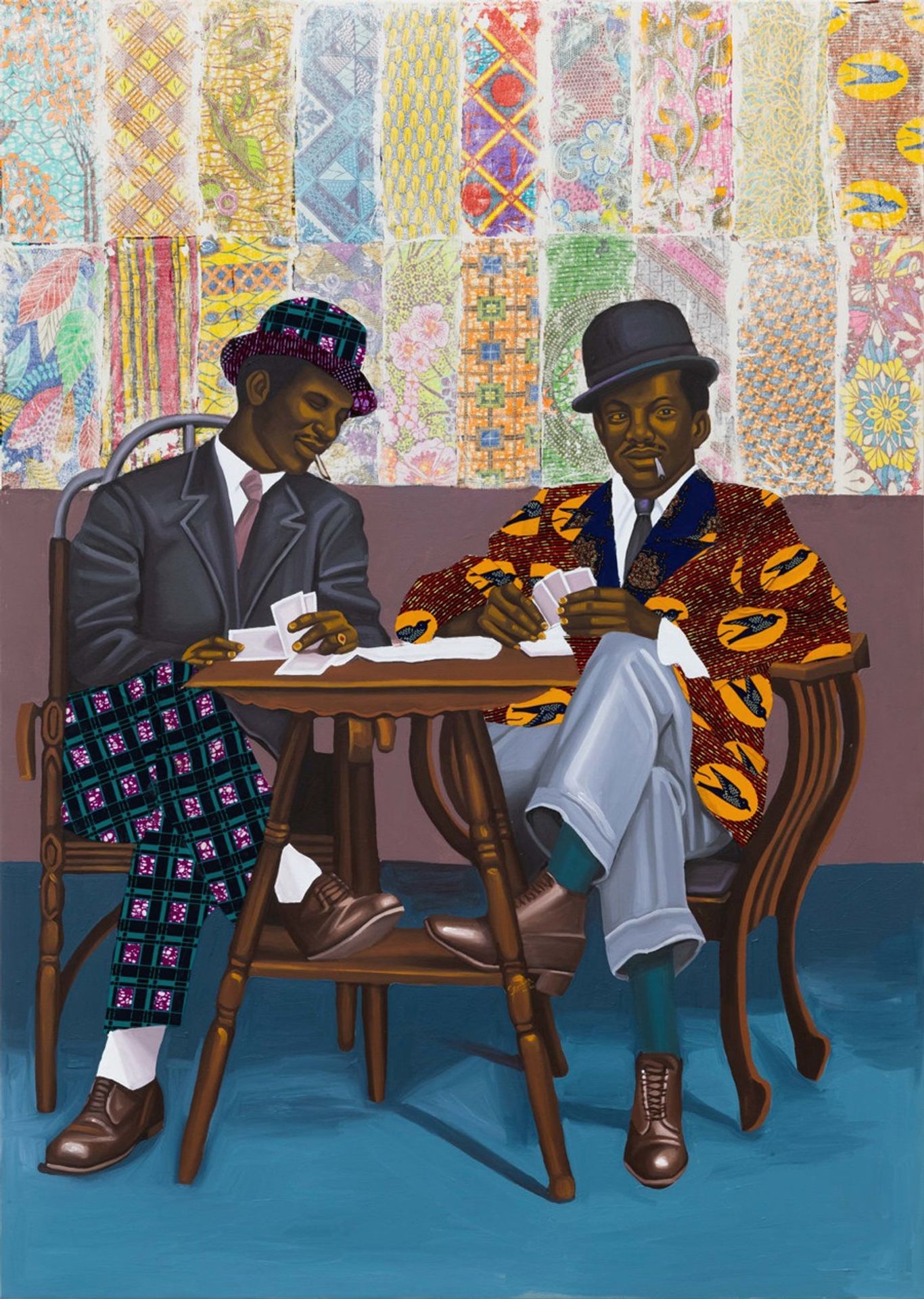 Card Players by Cornelius Annor