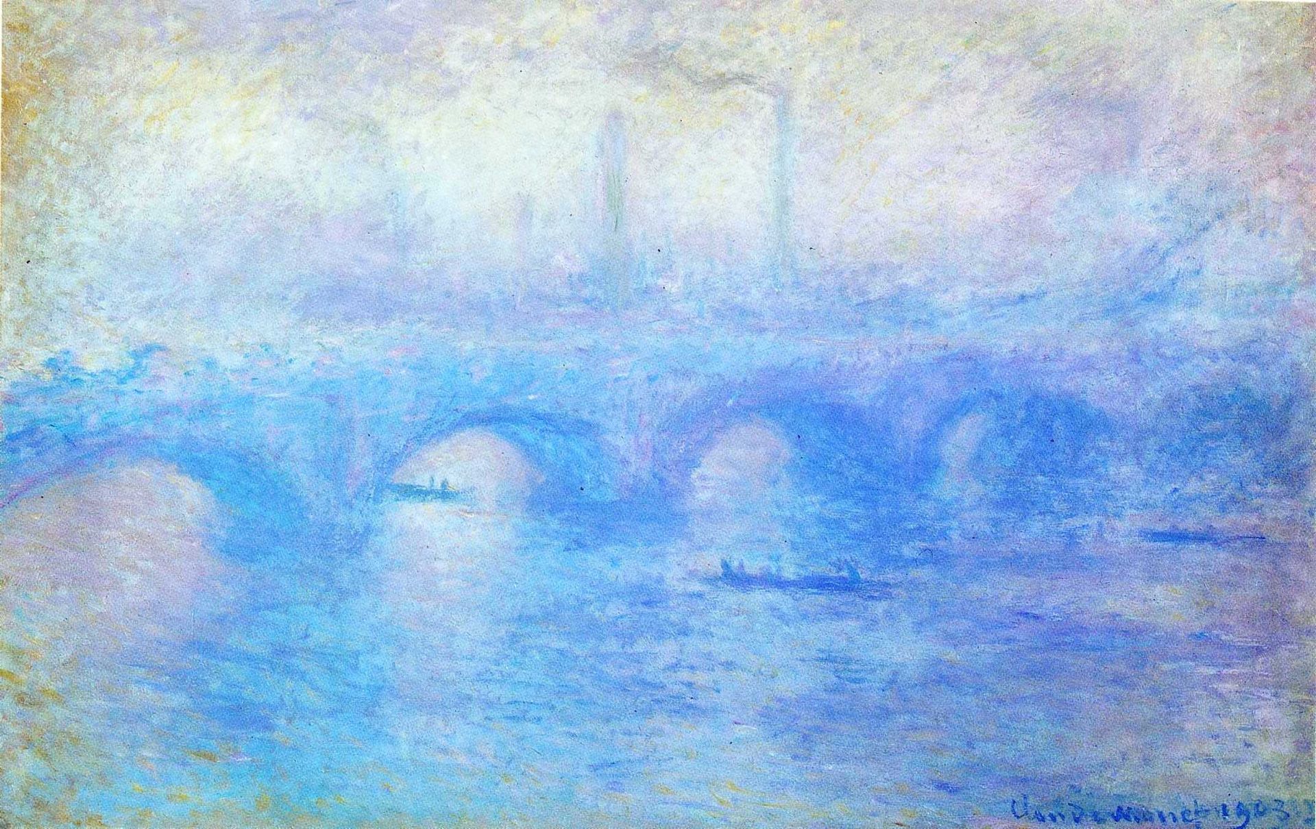Waterloo Bridge by Claude Monet