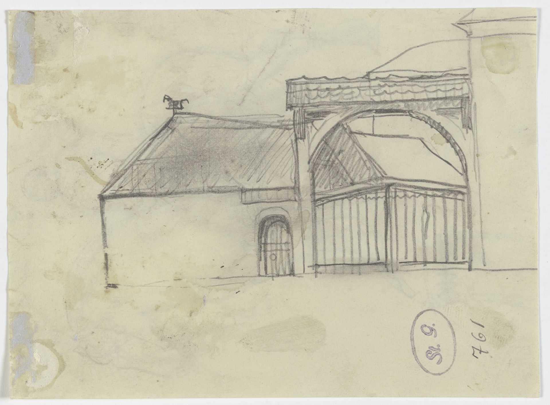 Gateway of a farmstead by Fritz Boehle