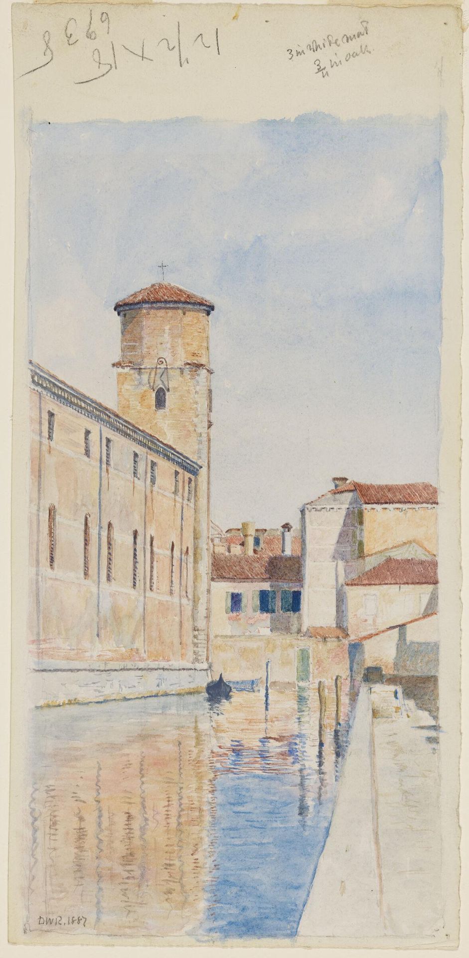Canal and Church, Venice, Italy by Denman Waldo Ross