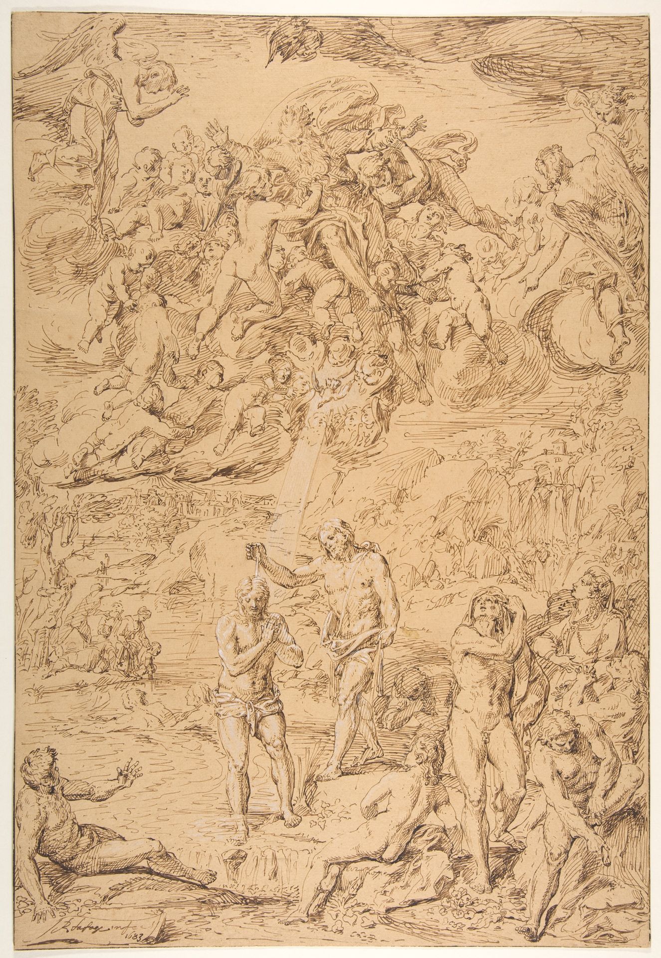 The Baptism of Christ by Raymond de La Fage