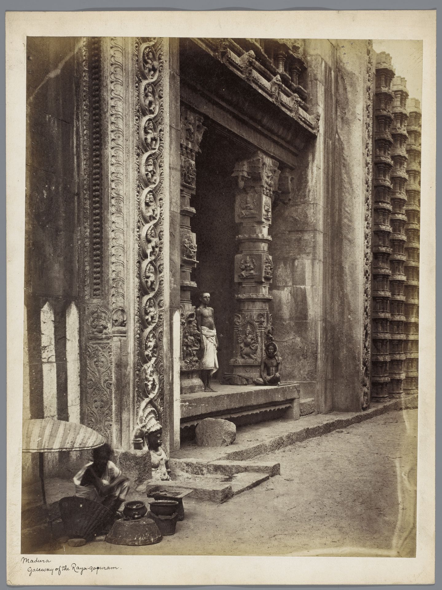 Gateway of the Raya Gopuram at Madurai, Tamil Nadu, India by Nicholas & Co.