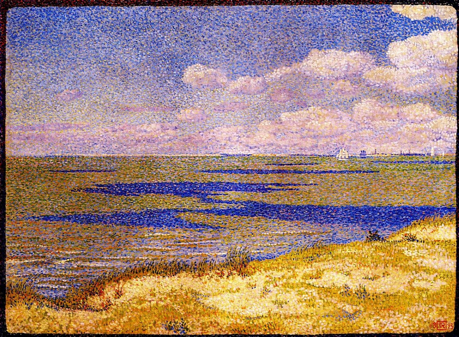 View of the River Scheldt by Theo van Rysselberghe