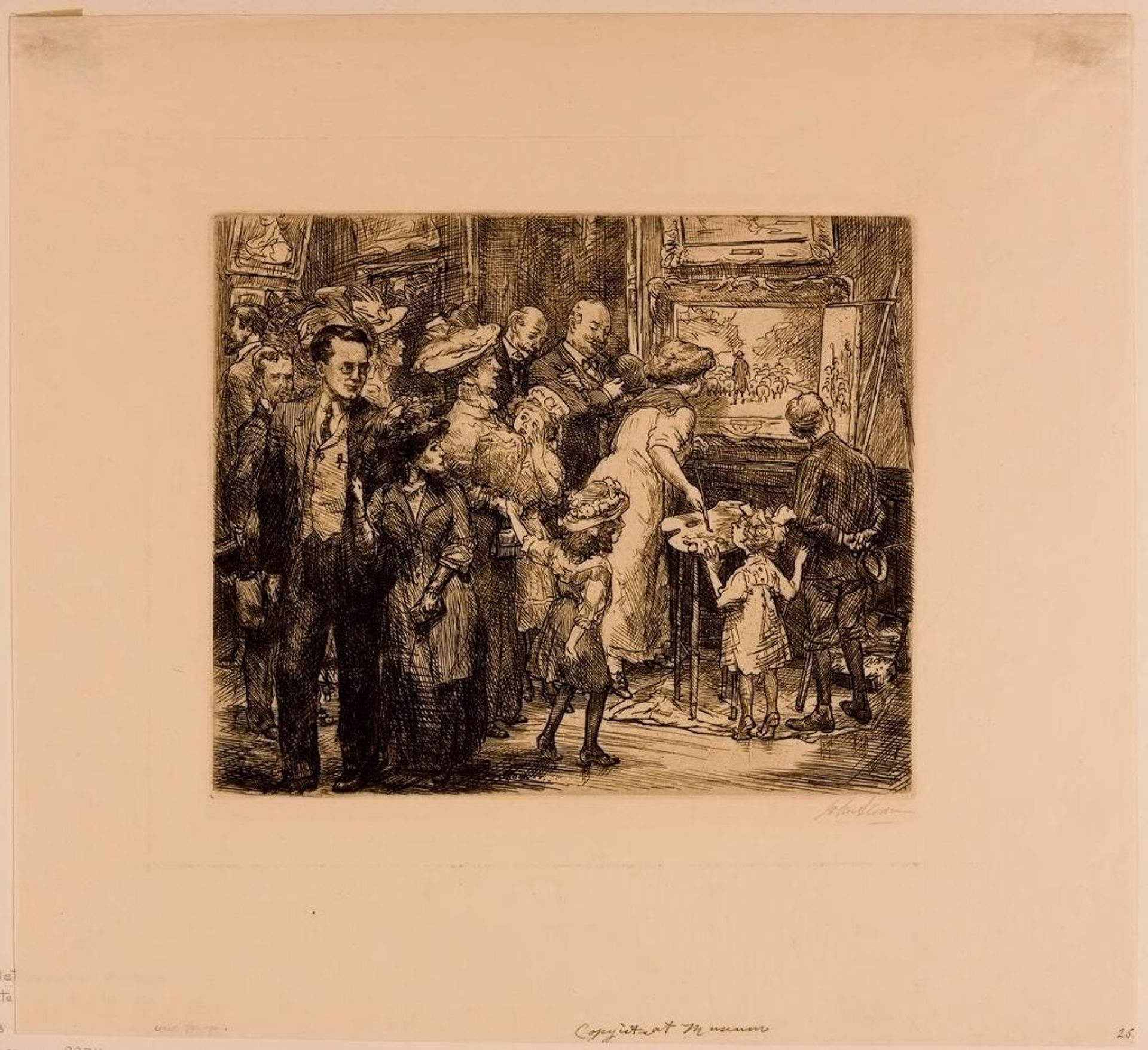 Copyist at the Metropolitan Museum by John Sloan