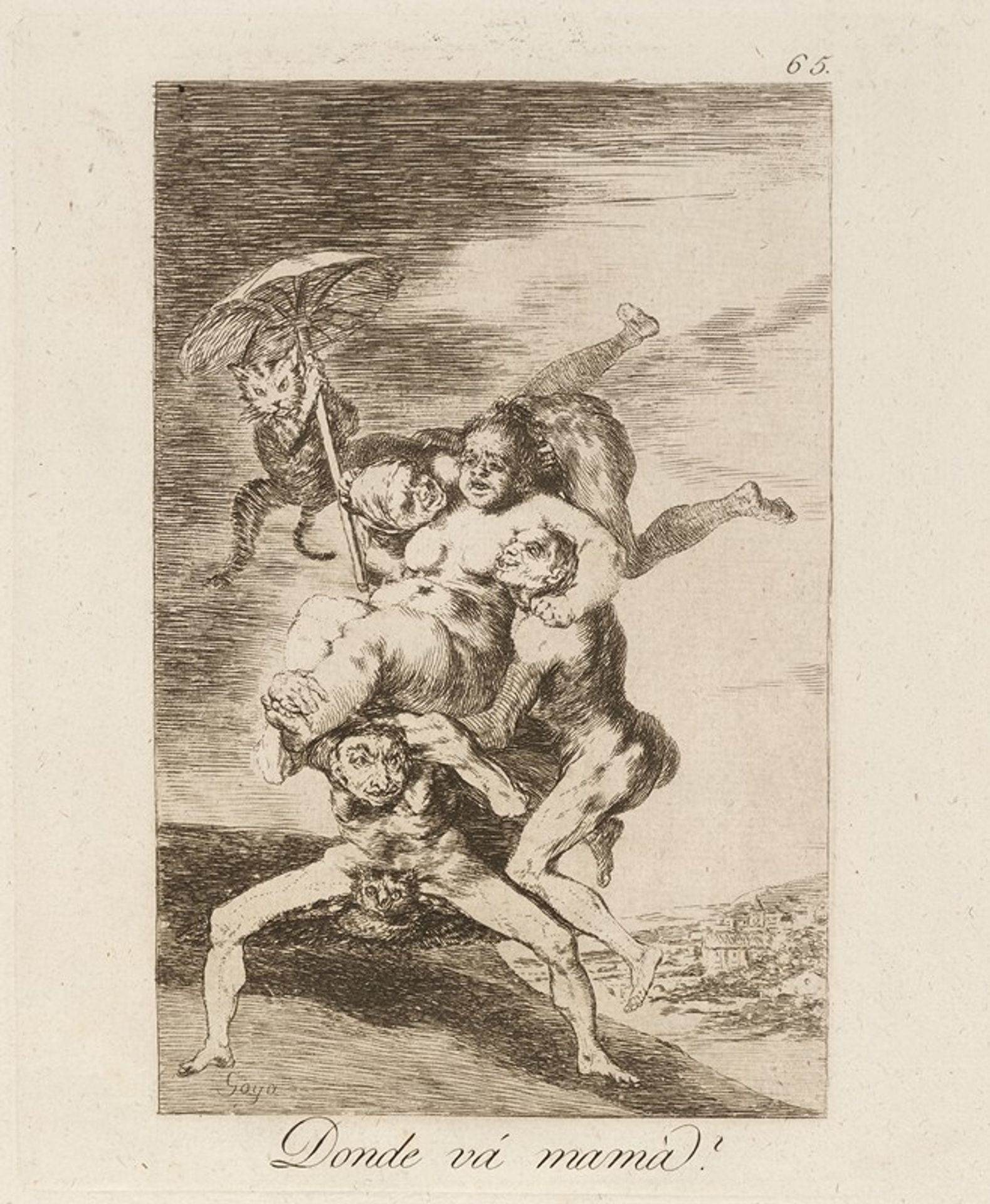 Donde vá mamá by Francisco de Goya