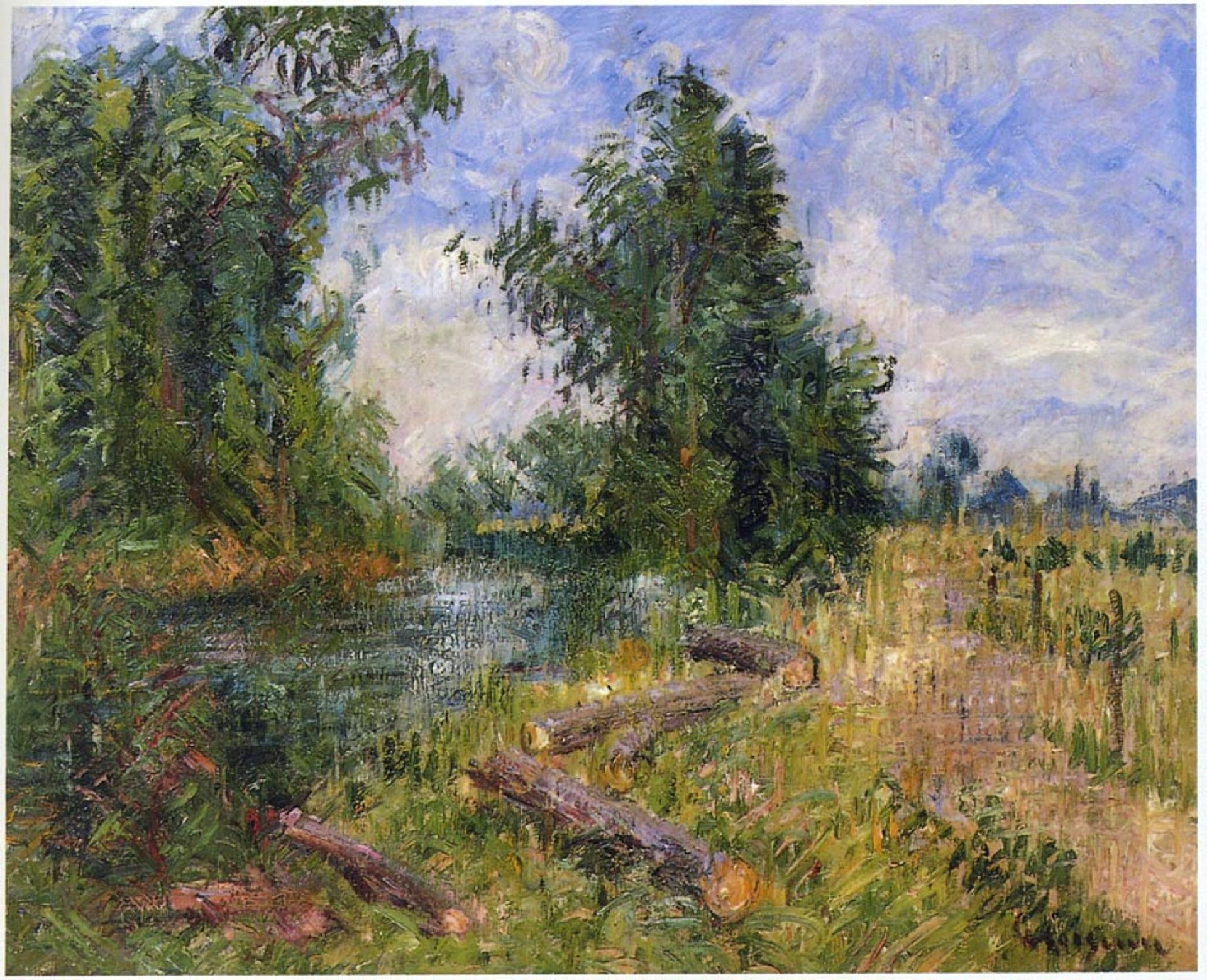 By the Lorne River near Caen by Gustave Loiseau