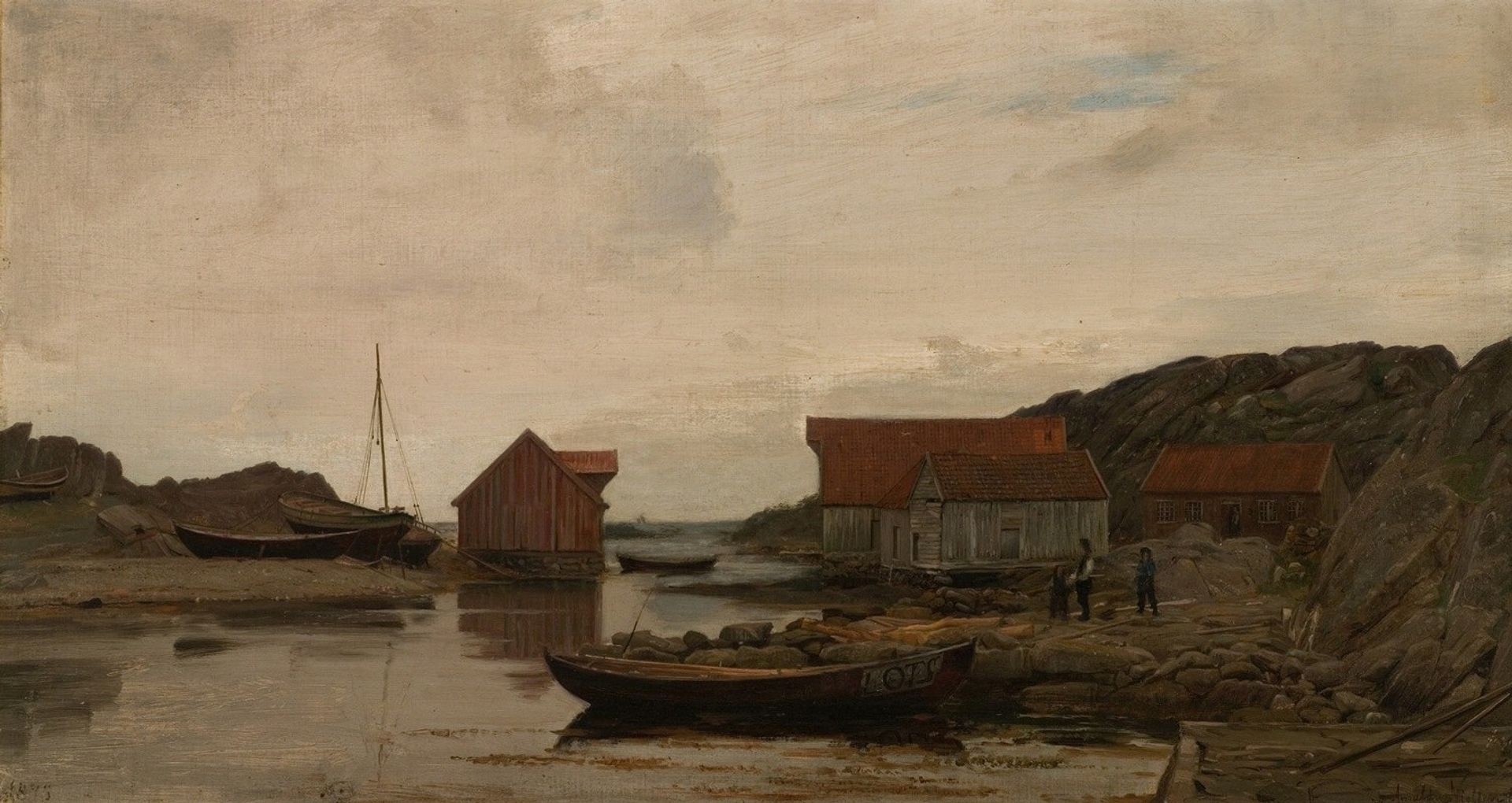 Gråvær, Skudesnes by Amaldus Nielsen