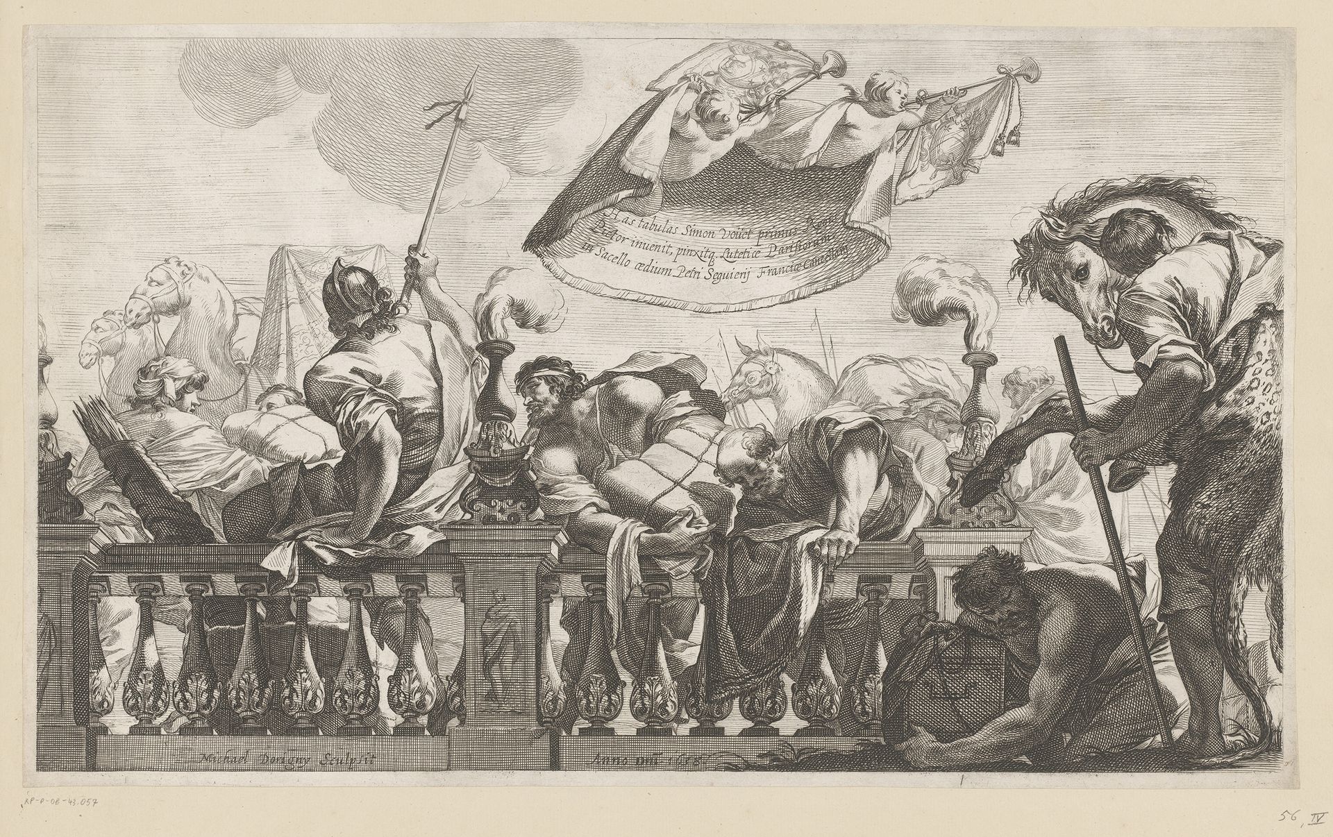 Aanbidding door de koningen by Michel Dorigny