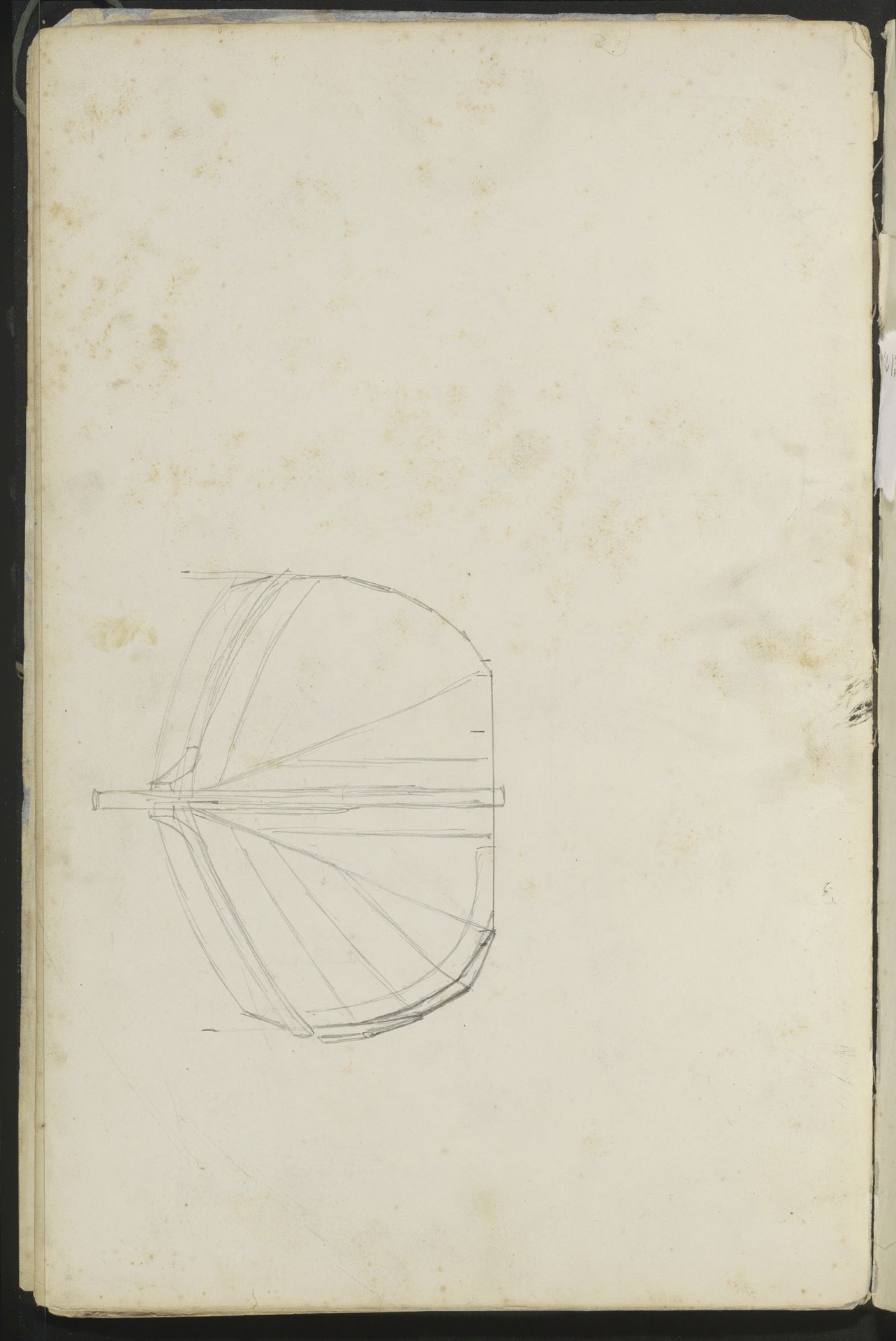 Voorsteven van een zeilboot by Willem Koekkoek