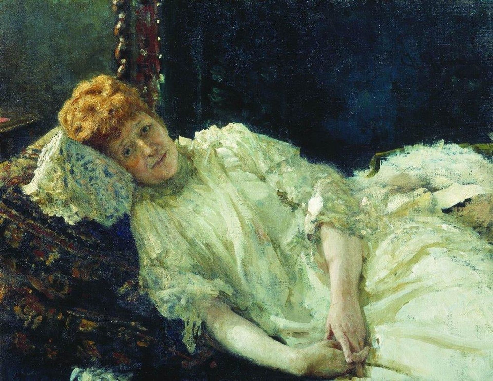Portrait of Luiza Mersi D'arzhanto by Ilya Repin