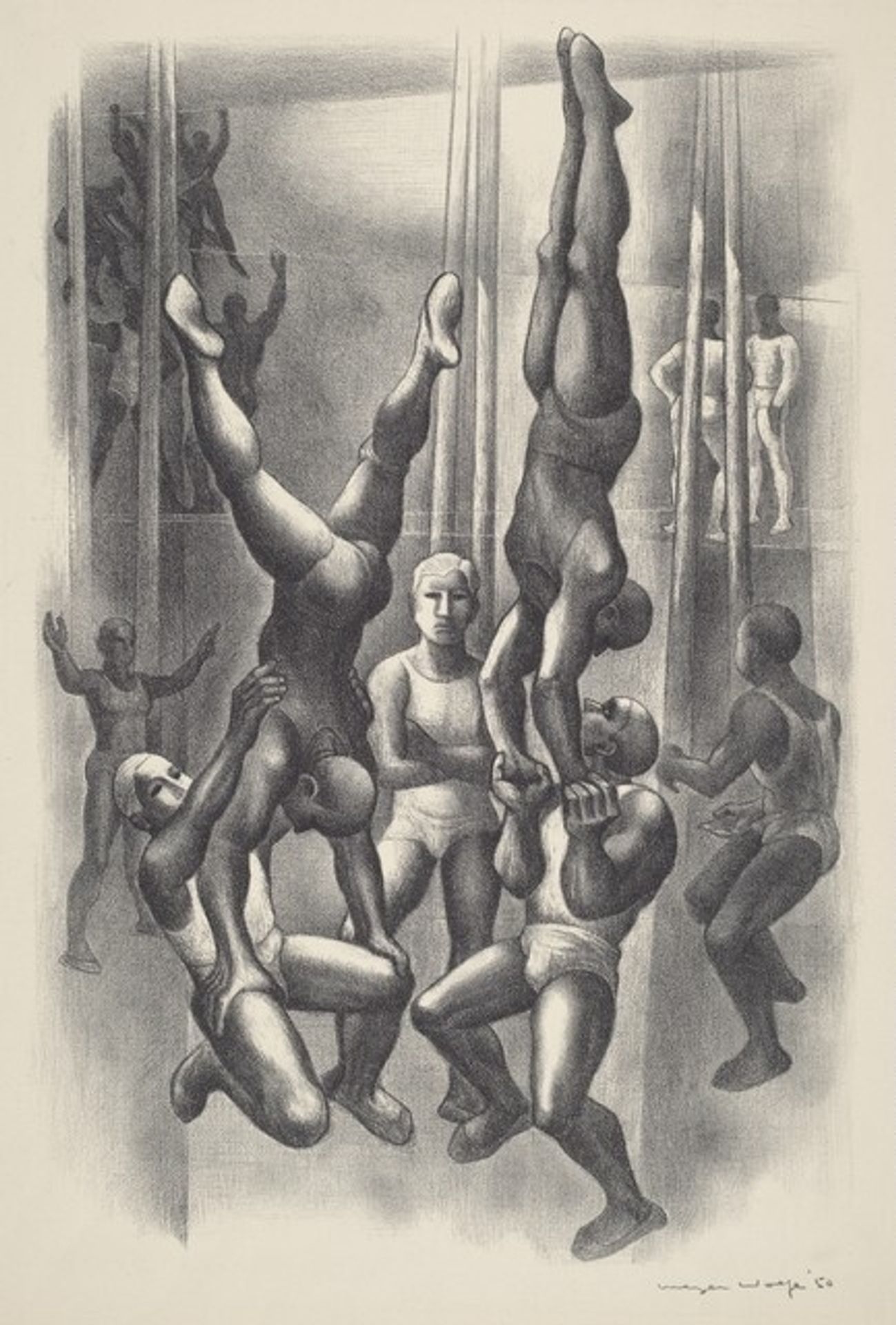 Acrobats by Meyer Wolfe