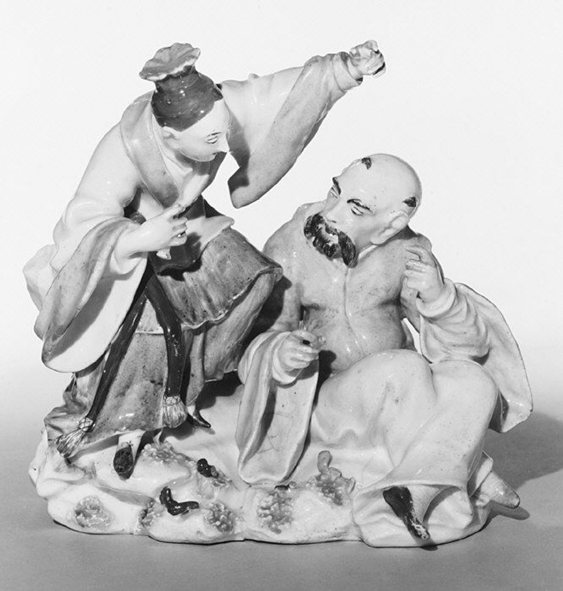 Chinoiserie group by Derby Porcelain Manufactory