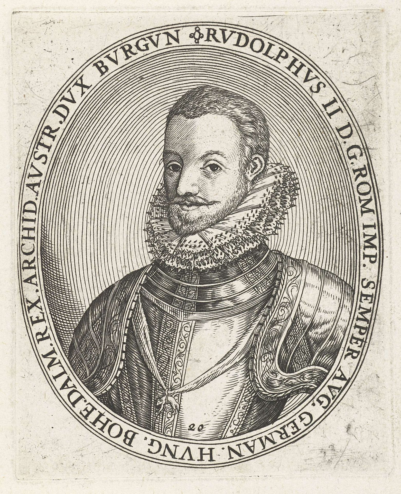 Portret van Rudolf II van Habsburg by Lambert Cornelisz