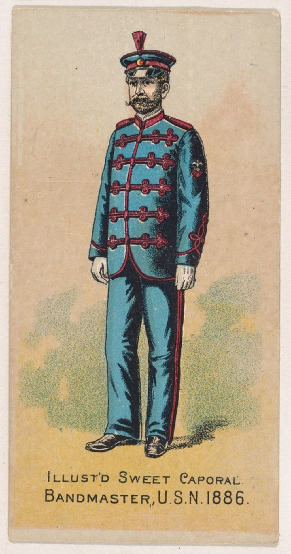 Bandmaster, United States Navy, 1886, from the Military Series (N224) issued by Kinney Tobacco Company to promote Sweet Caporal Cigarettes by Kinney Brothers Tobacco Company