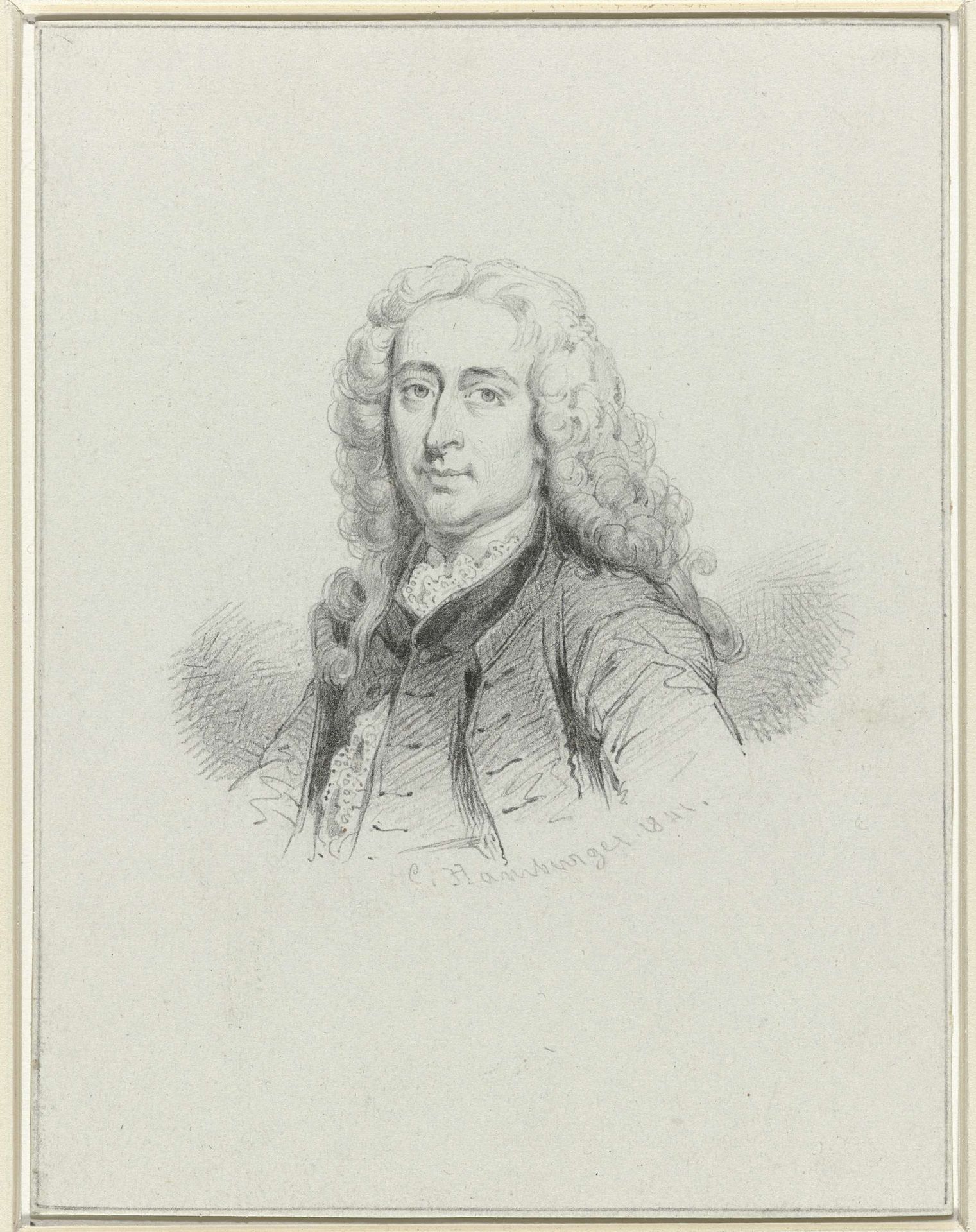 Portret van Cornelis Troost by Coenraad Hamburger