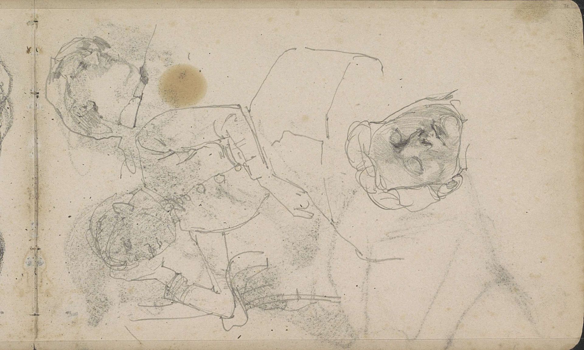 Drie figuurstudies by George Hendrik Breitner