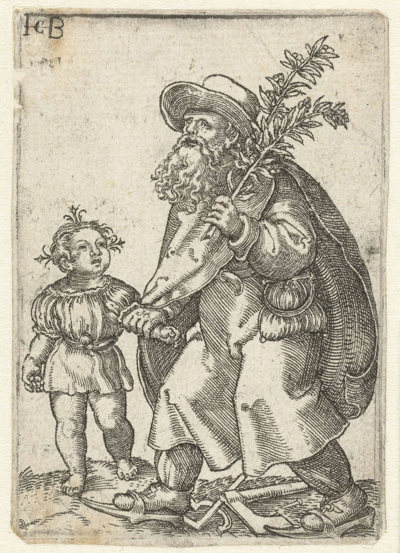 Jozef met Christuskind by Jacob Binck