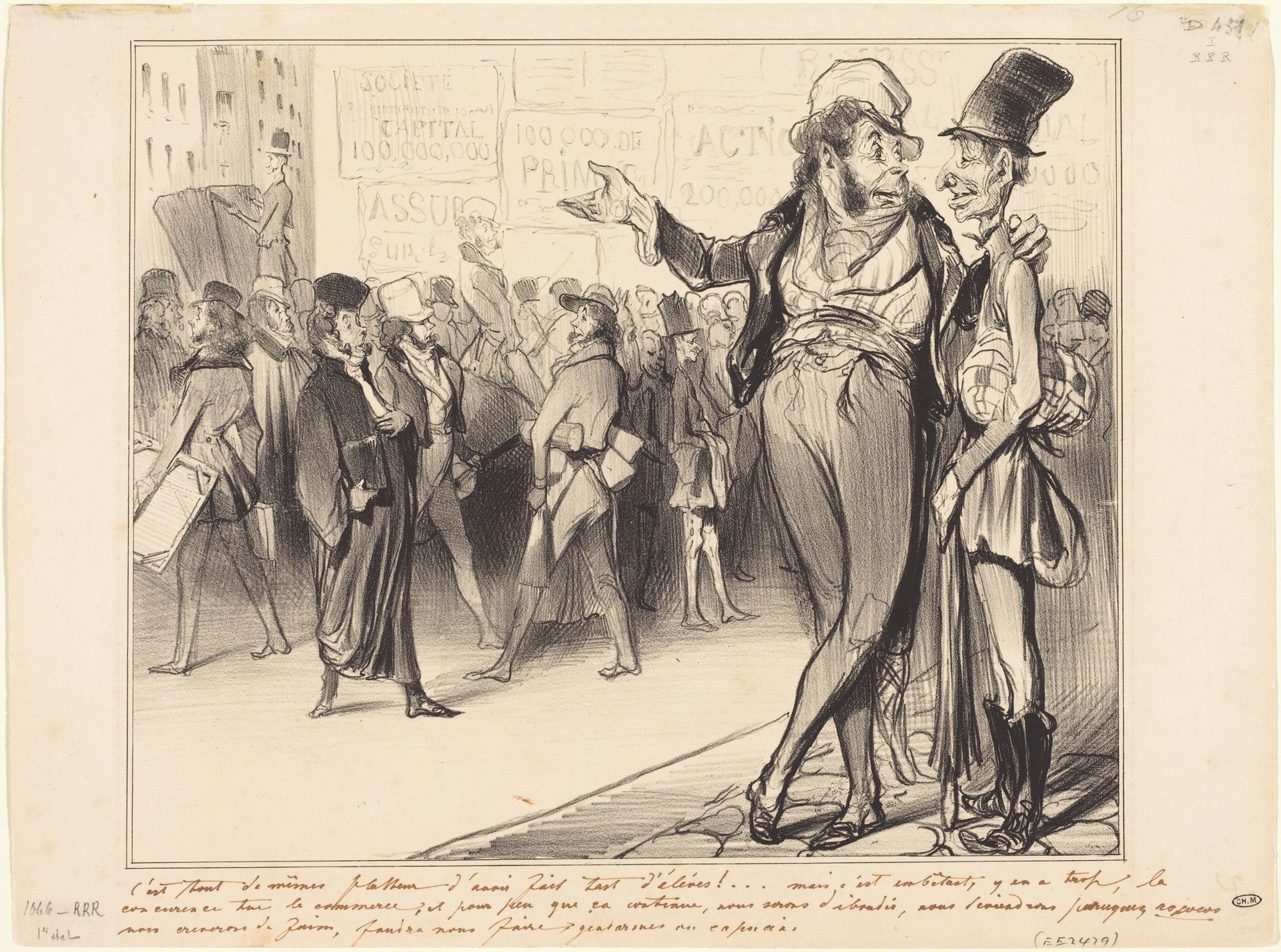 C'est tout de même flatteur d'avoir fait tant d'élèves!... by Honoré Daumier