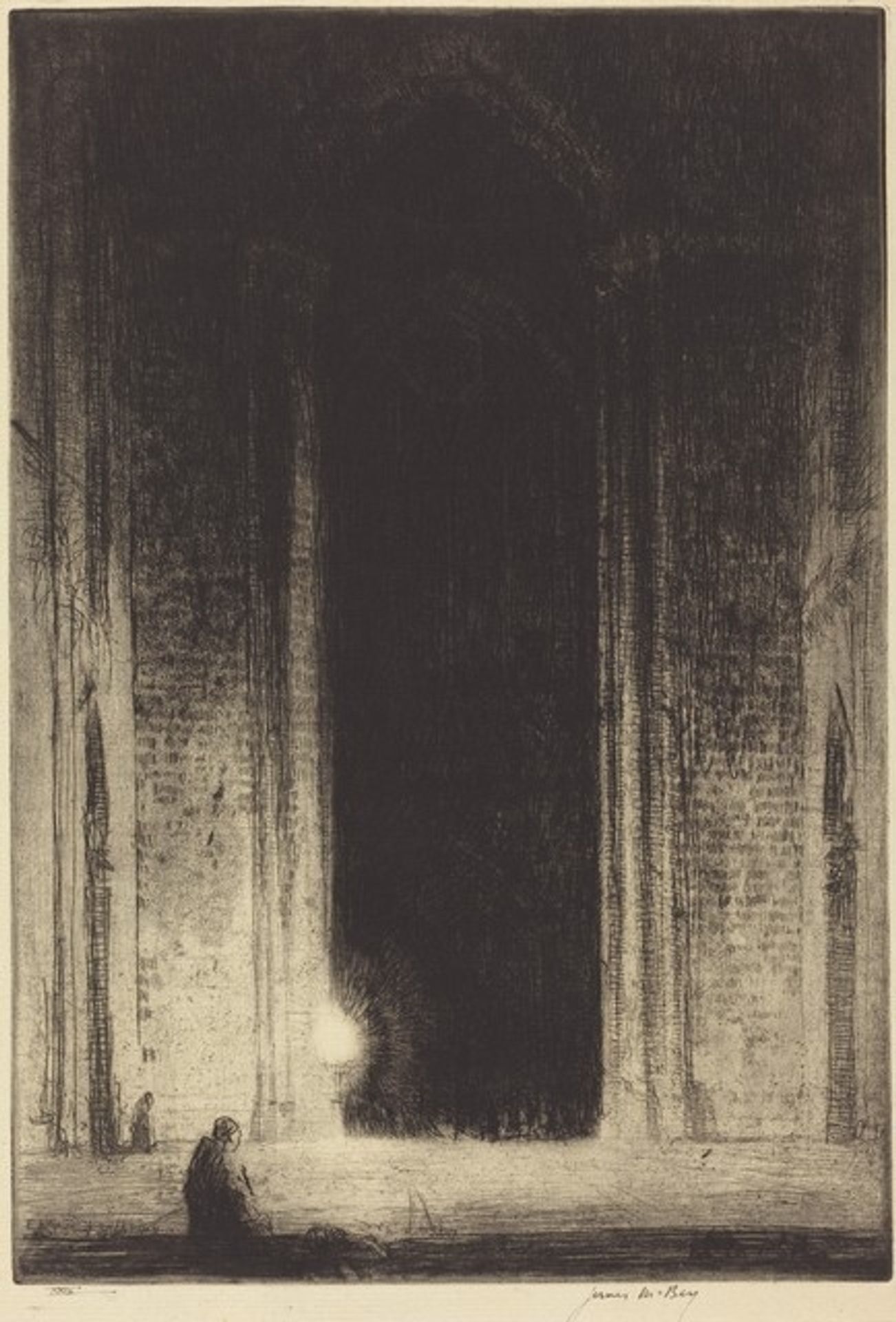 Night in Ely Cathedral by James McBey