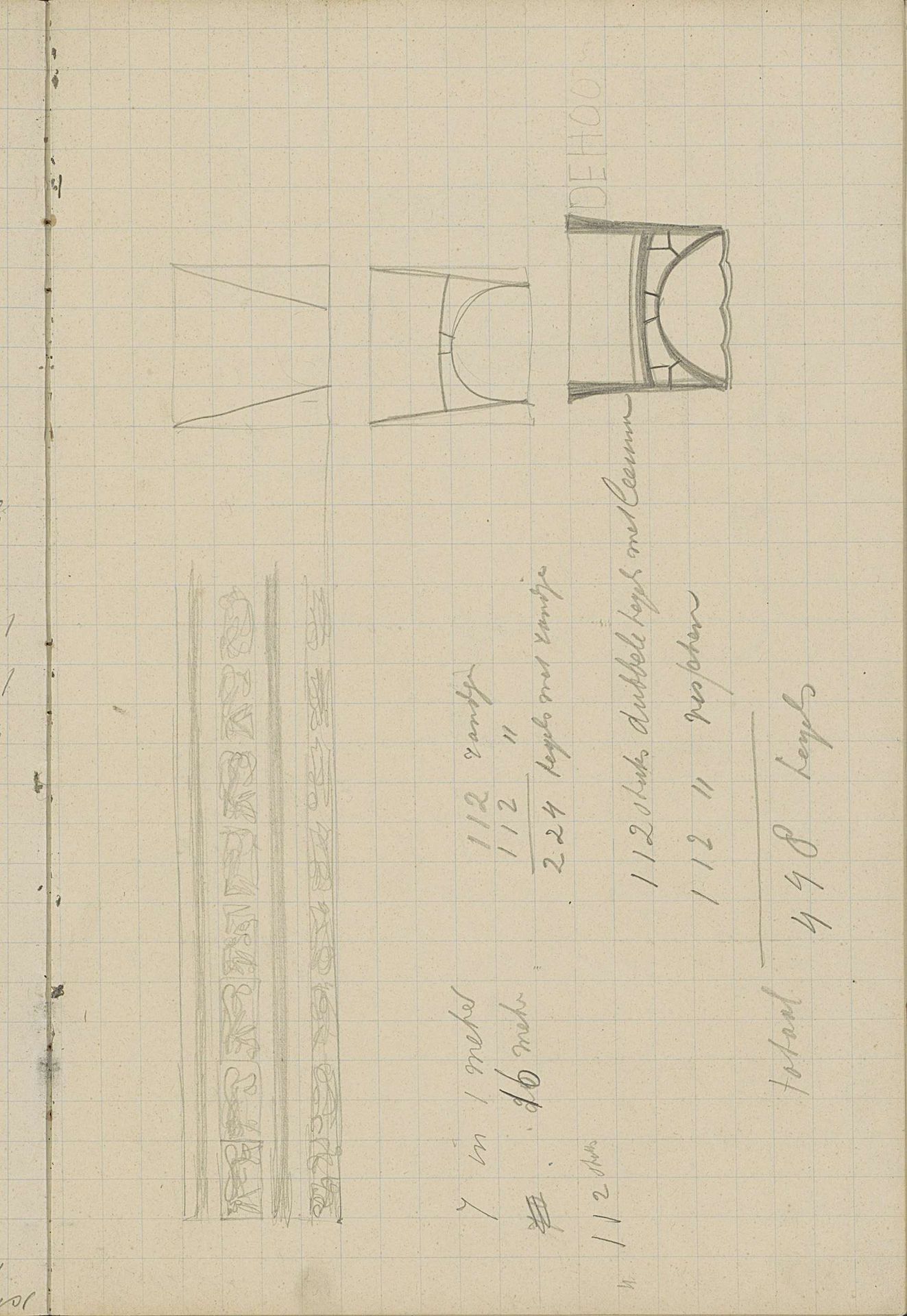 Ontwerpen voor een logo voor Uitgeversmaatschappij De Hooge Brug by Carel Adolph Lion Cachet