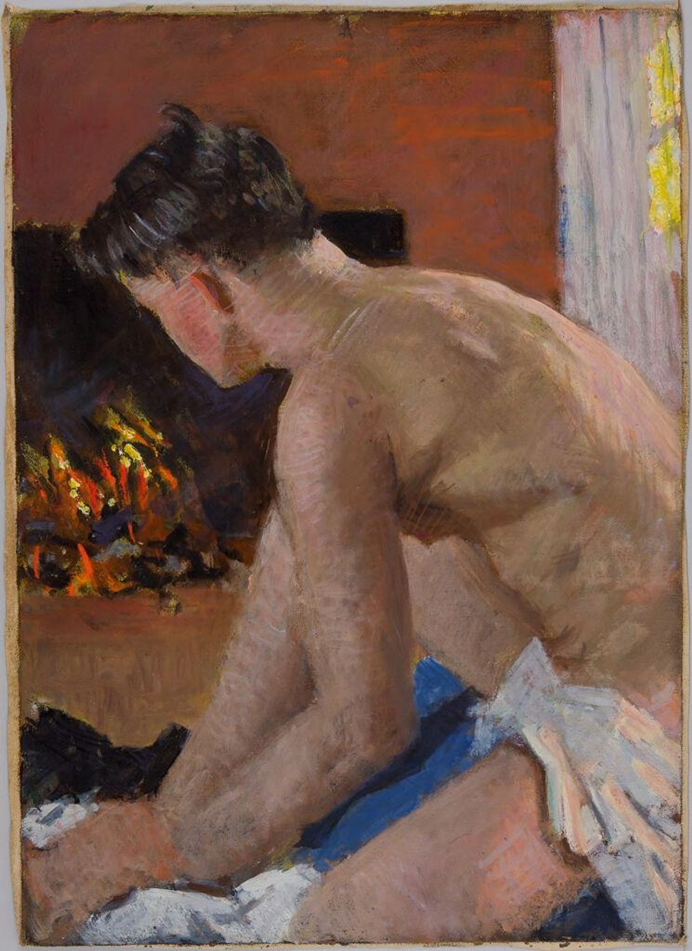 Portrait of a Seated Young Man Facing Away by Denman Waldo Ross