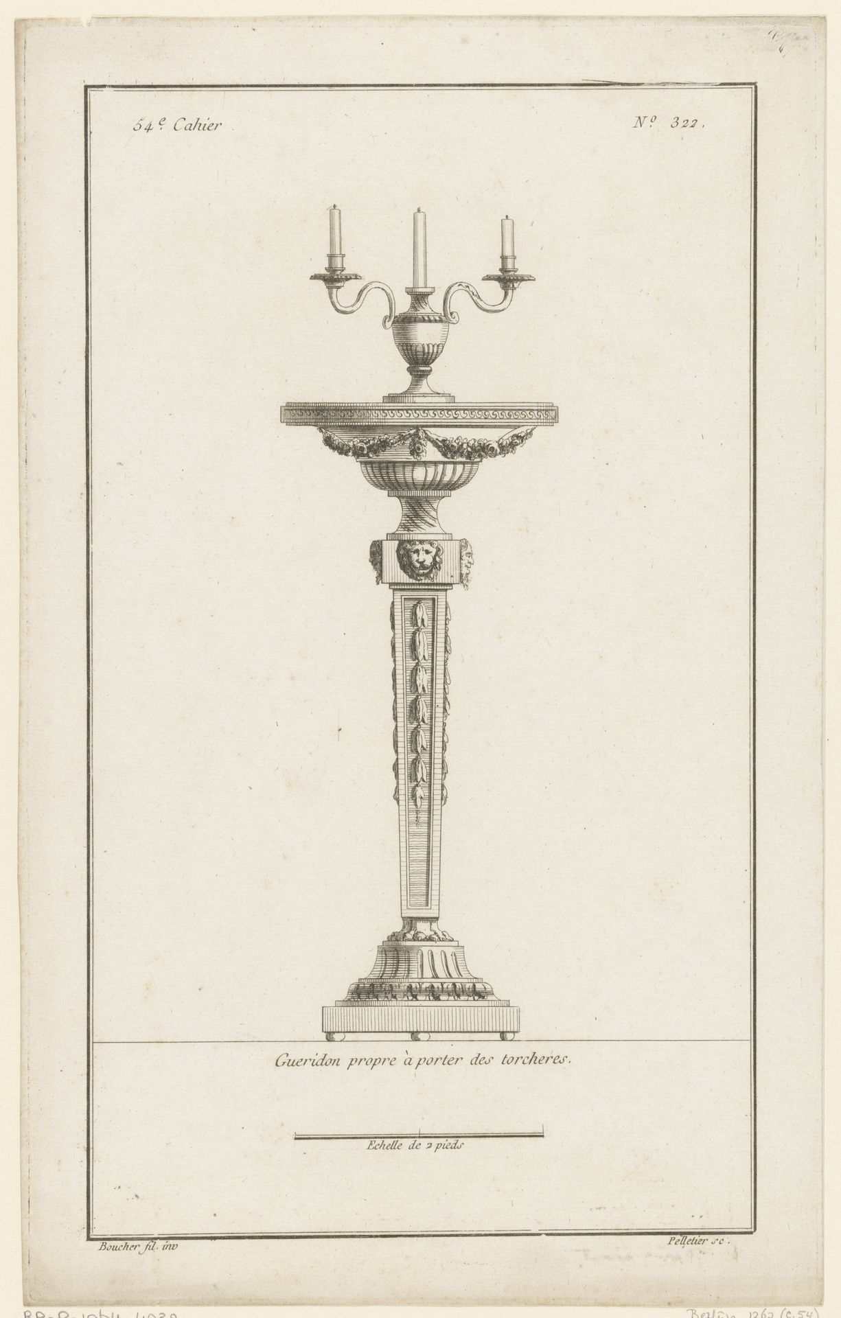 Gueridon met leeuwenkop by Jean Pelletier