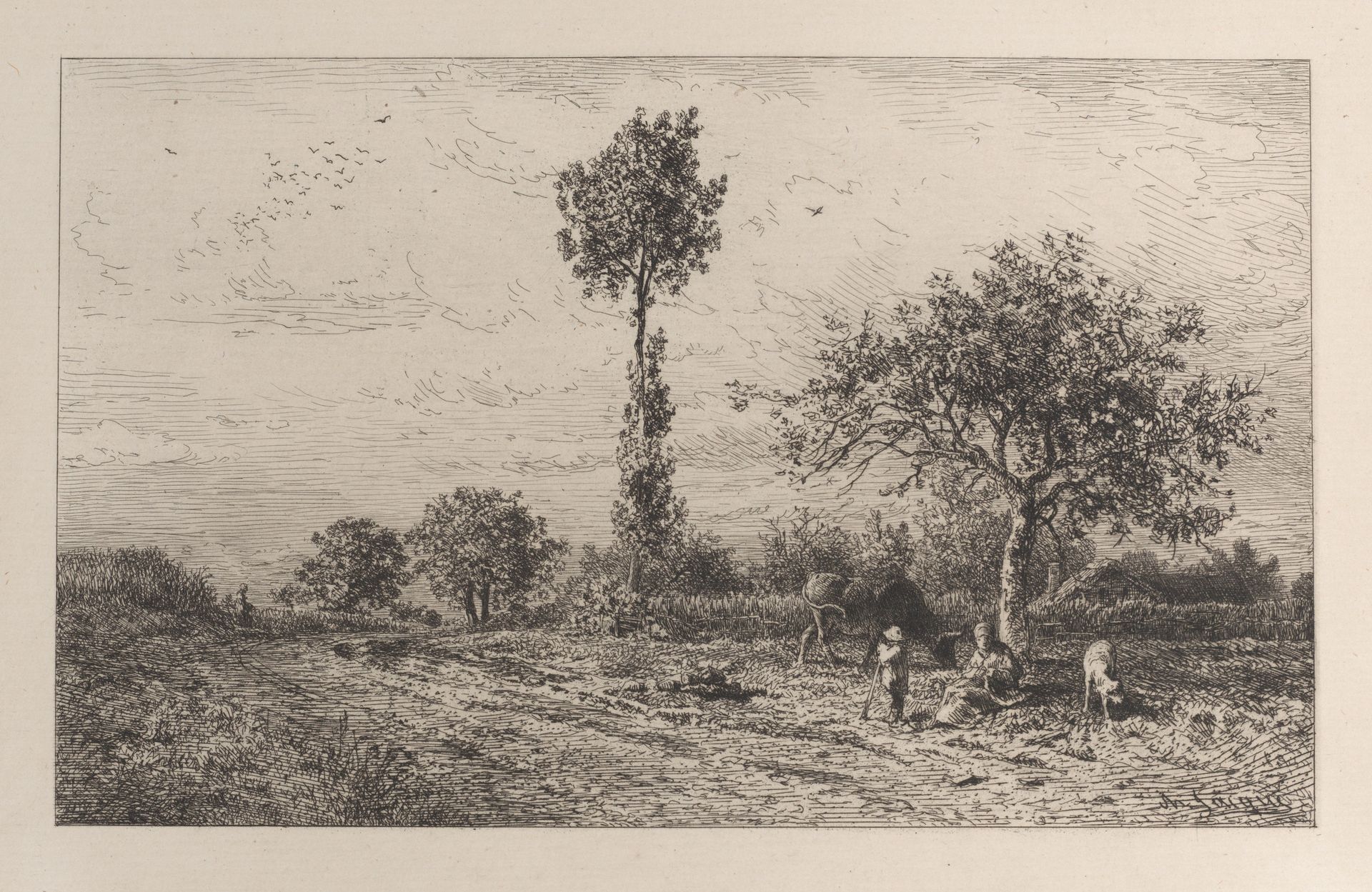 Landscape by Charles Jacque