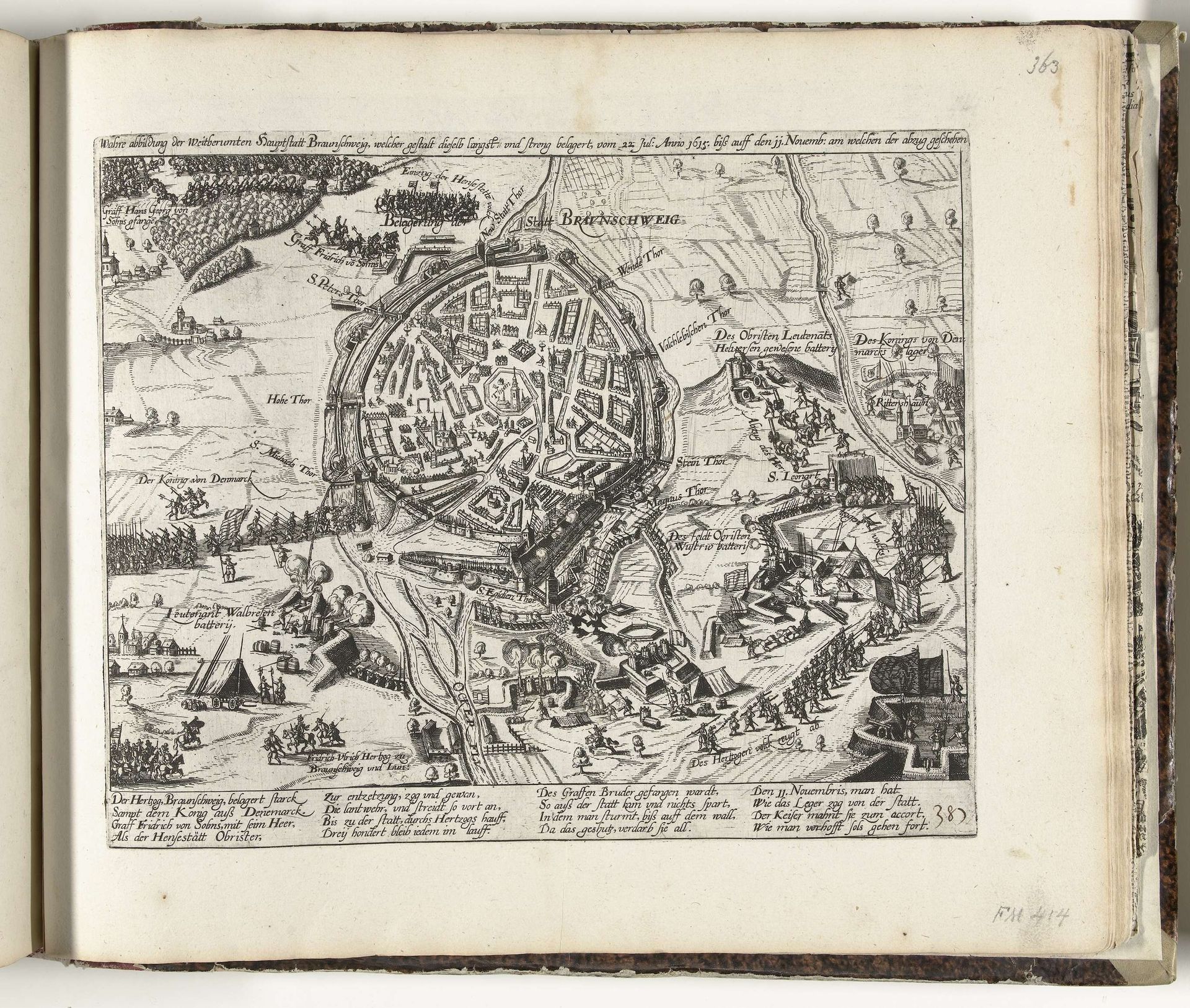 Beleg van Braunschweig, 1617 by Frans Hogenberg