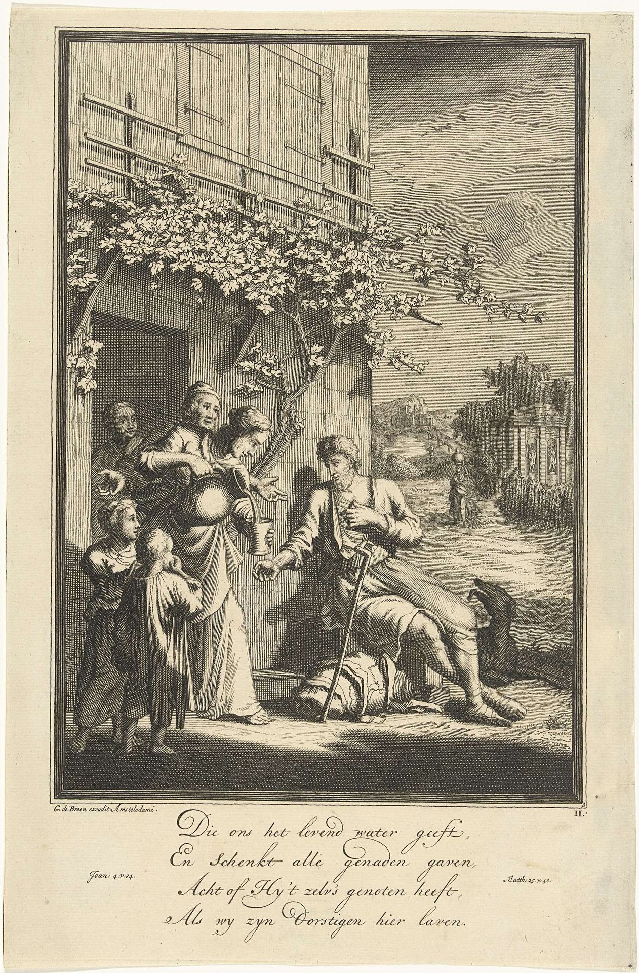 De dorstigen laven by Gerrit de (I) Broen