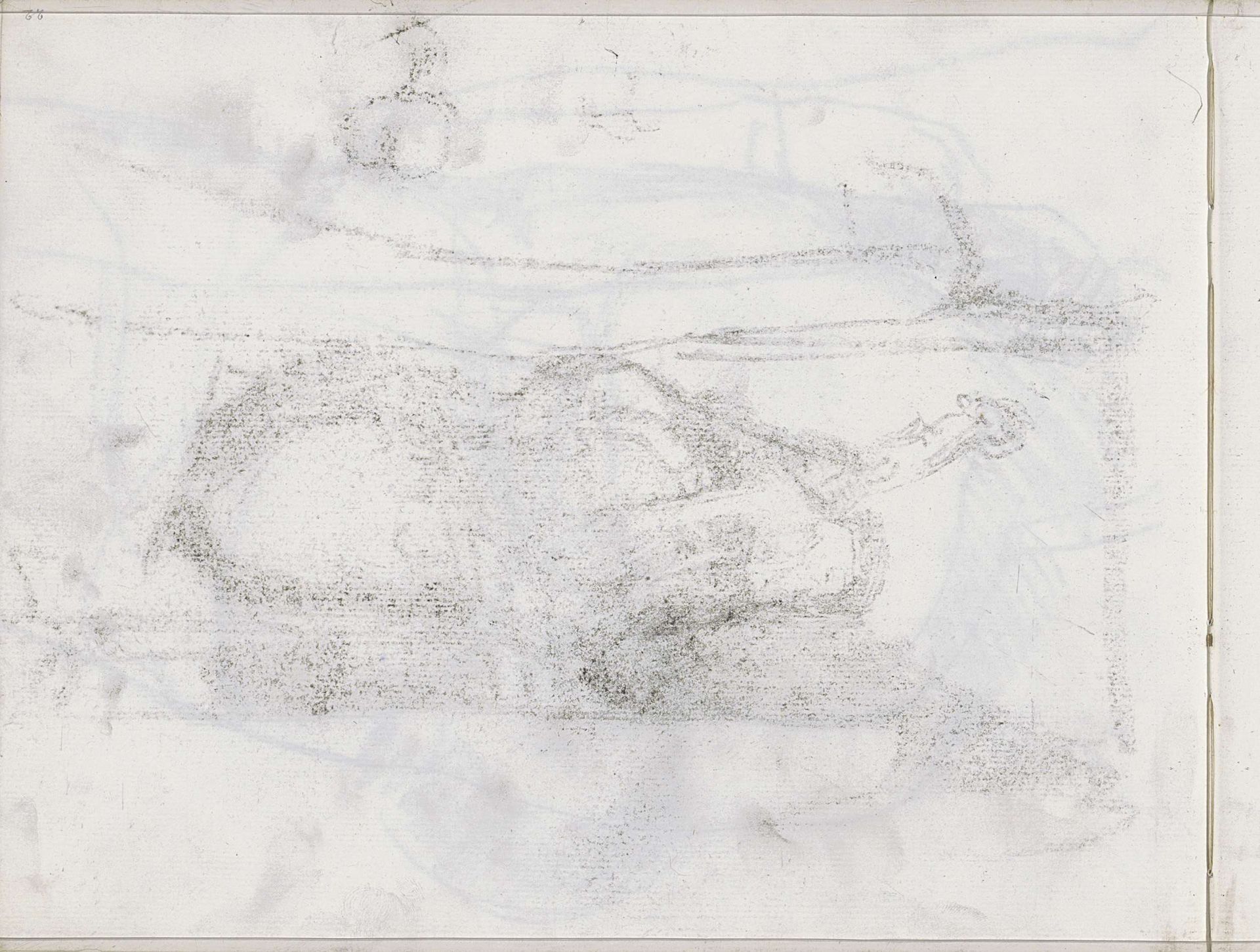 Abklatsch van de krijttekening op blad 14 recto by Isaac Israels