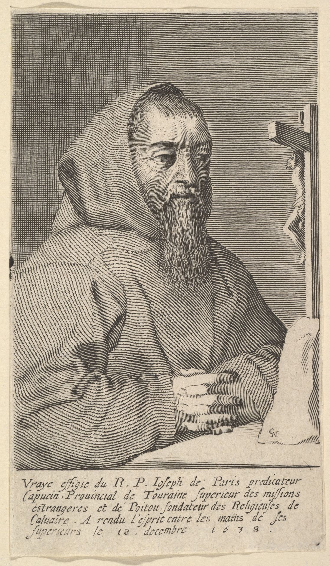François Le Clerc Du Tremblay, dit le Père Joseph by Claude Mellan