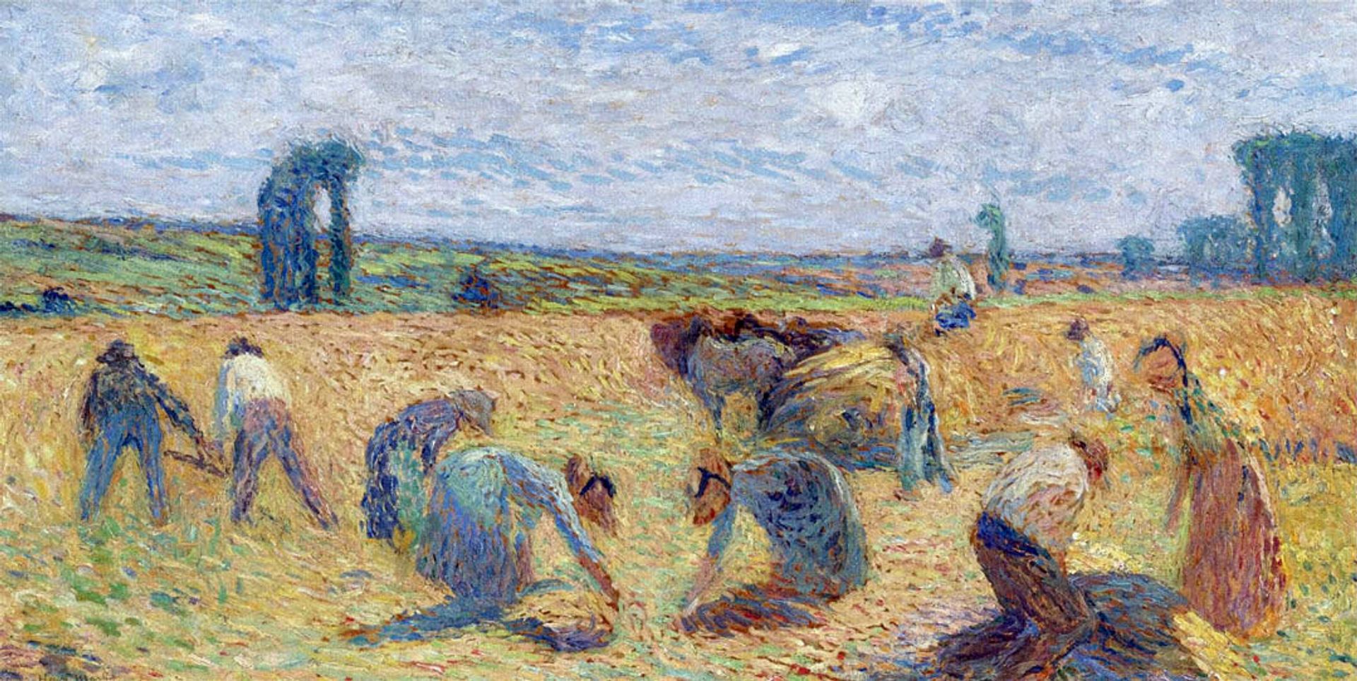 Harvesters by Henri Martin