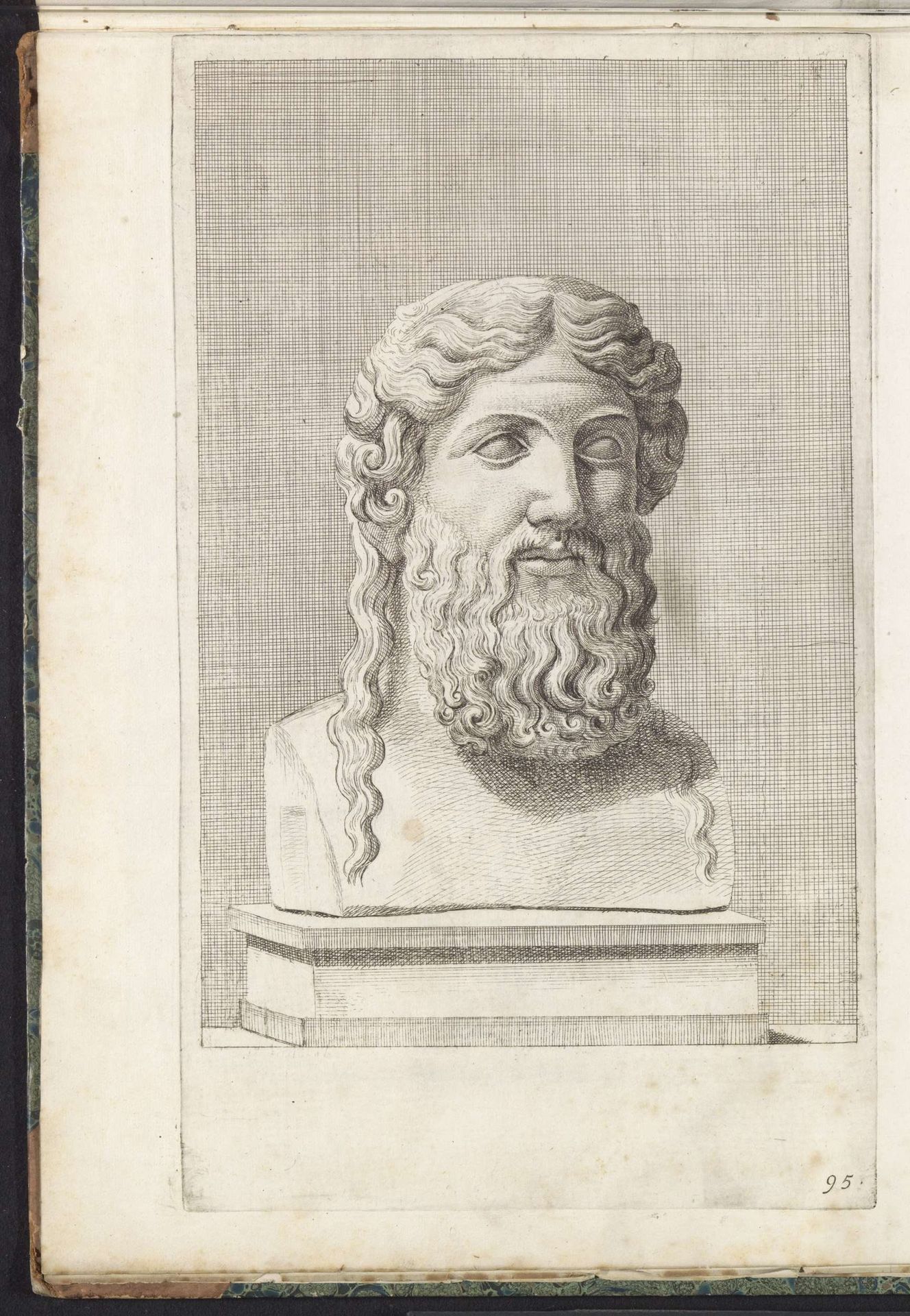 Buste van een bebaarde God by Hubert Quellinus