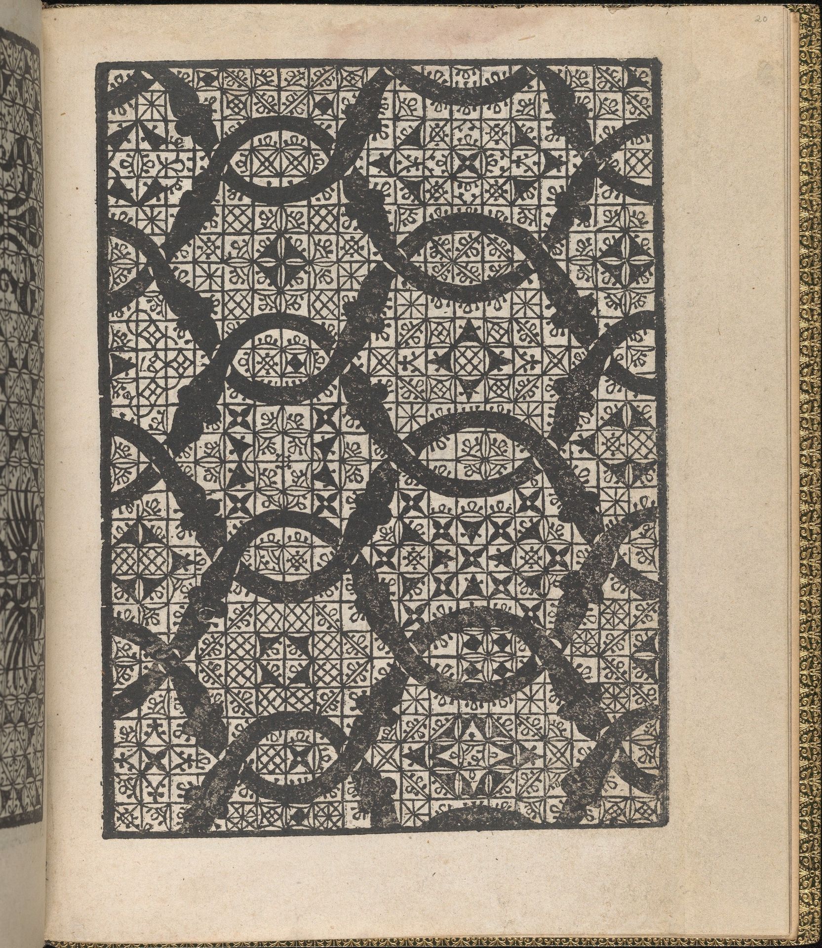 Giardineto novo di punti tagliati et gropposi per exercitio & ornamento delle donne (Venice 1554), page 11 (recto) by Matteo Pagano