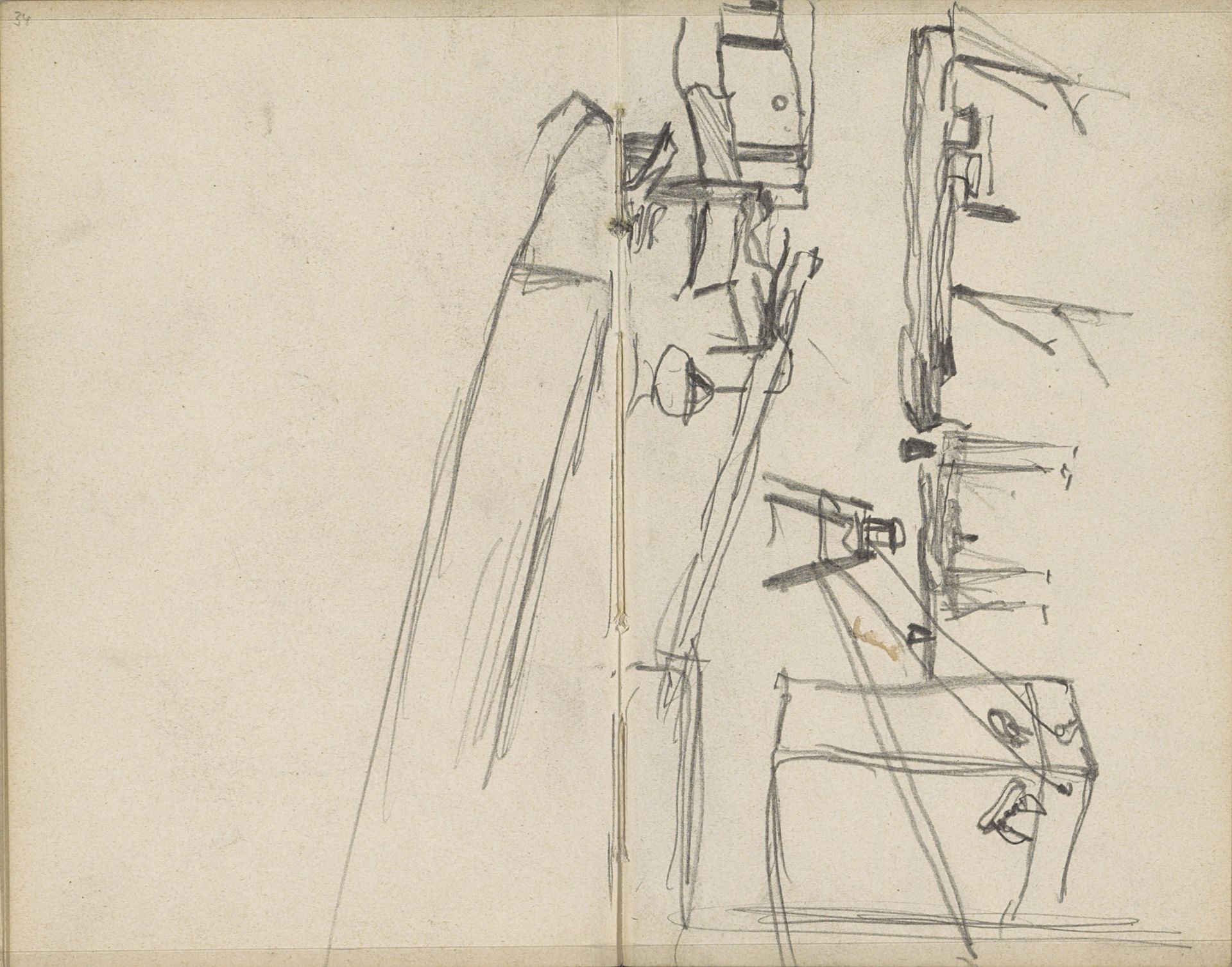 Schepen op het IJ by George Hendrik Breitner