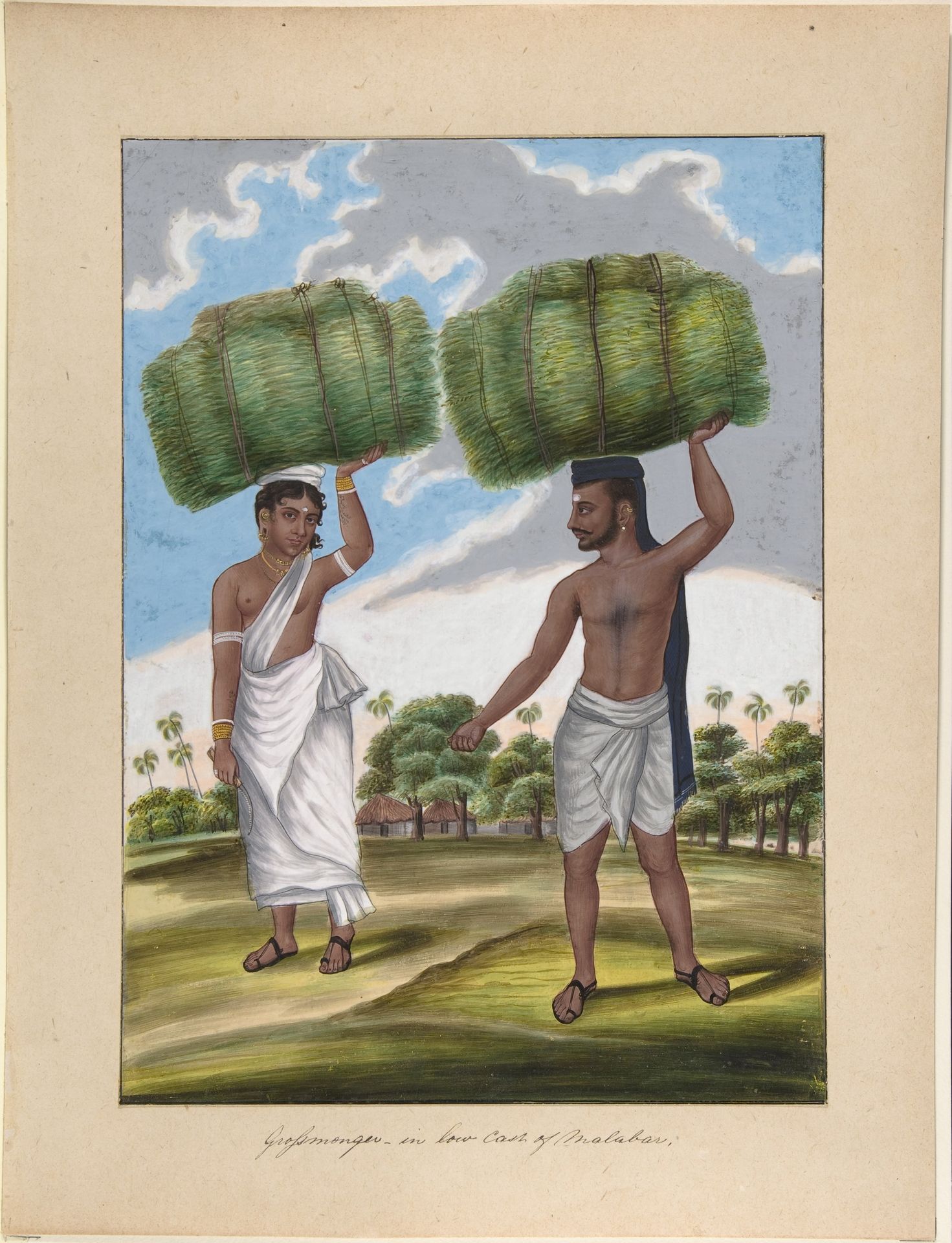 Grossmonger, in Low Cast of Malabar, from Indian Trades and Castes by Anonymous