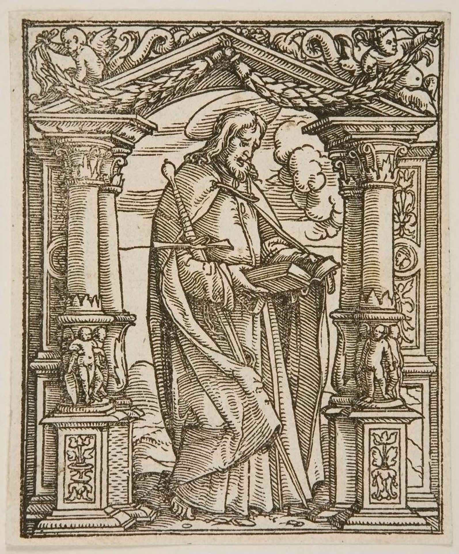 S. Paul Standing in a Niche by Hans Holbein the Younger