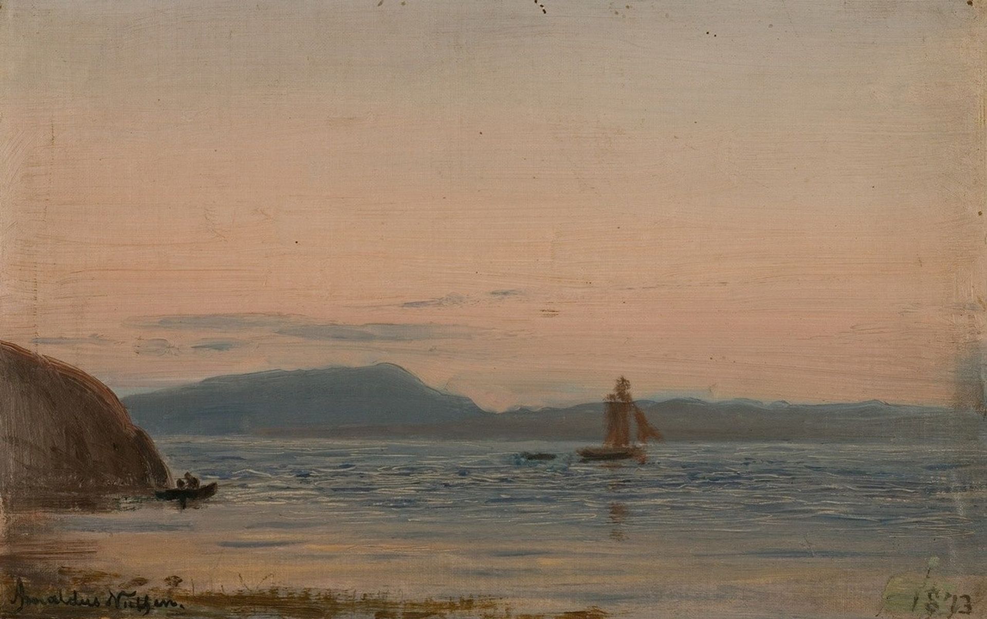 Fra Skudesnes by Amaldus Nielsen