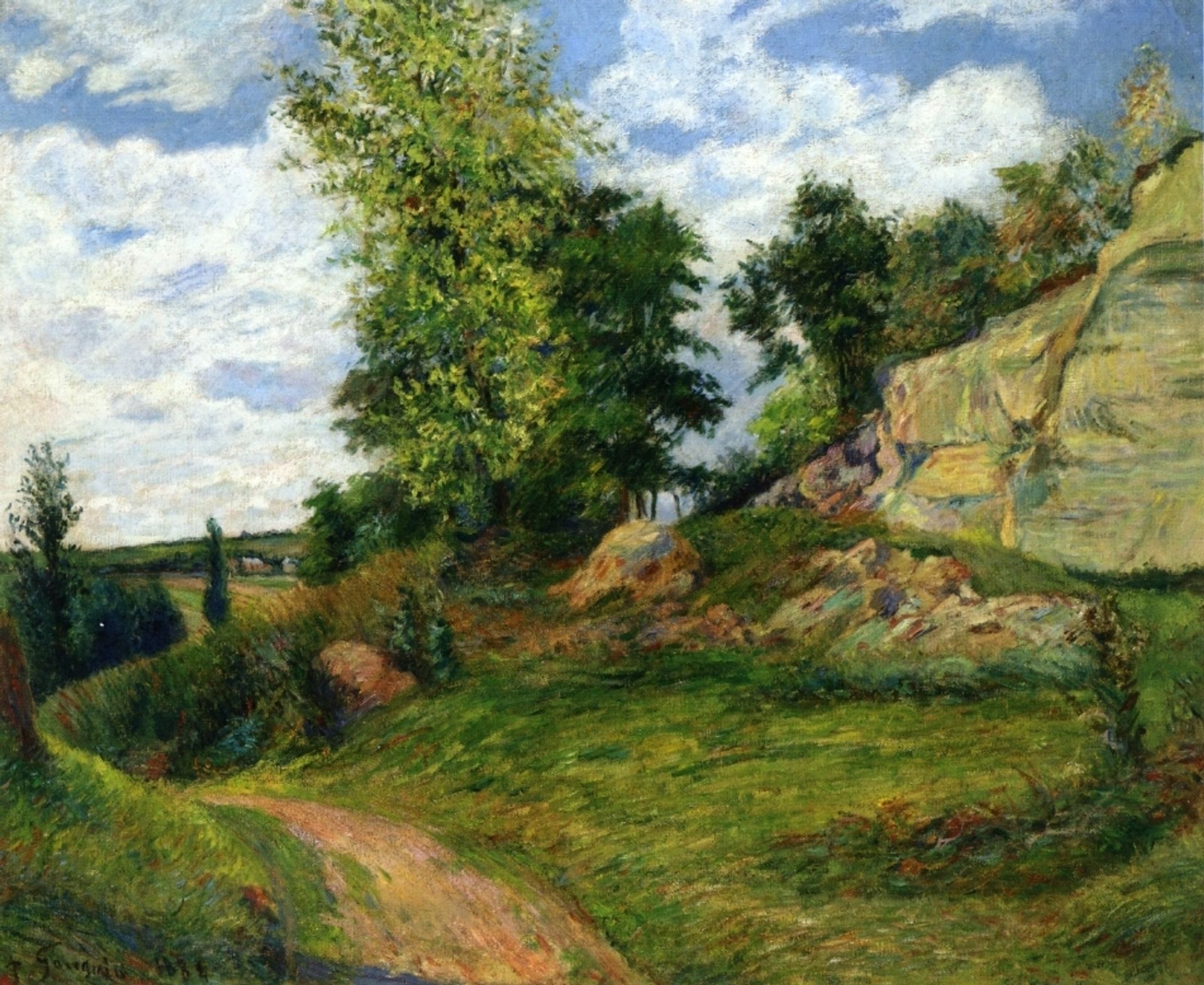 Quarries at Pontoise by Paul Gauguin