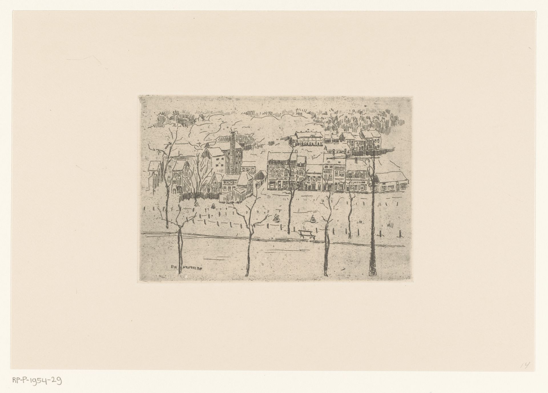 Gezicht op Bosvoorde by Rik Wouters