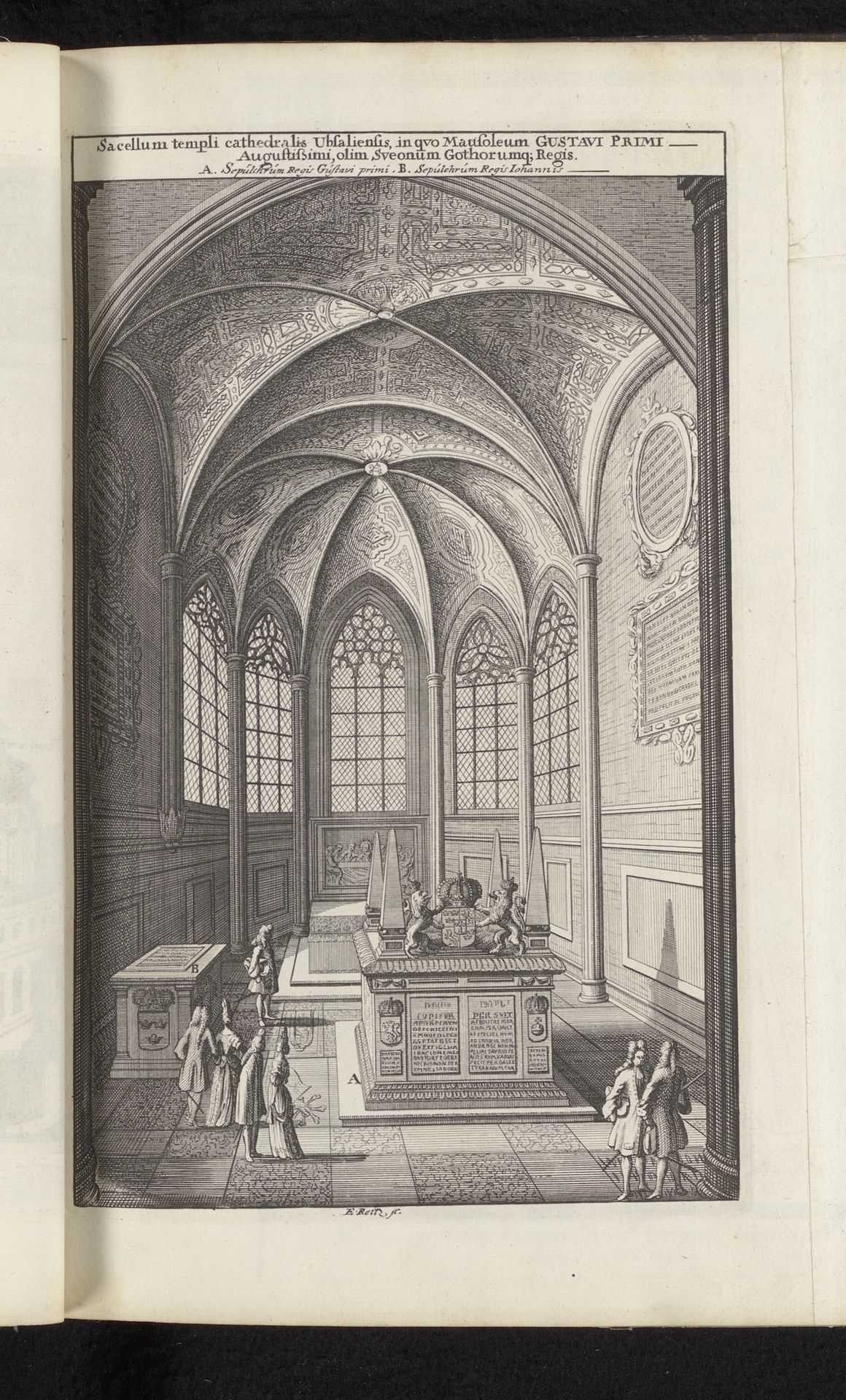 Grafmonument van Gustaaf I van Zweden in de kathedraal van Uppsala by Erik Reitz