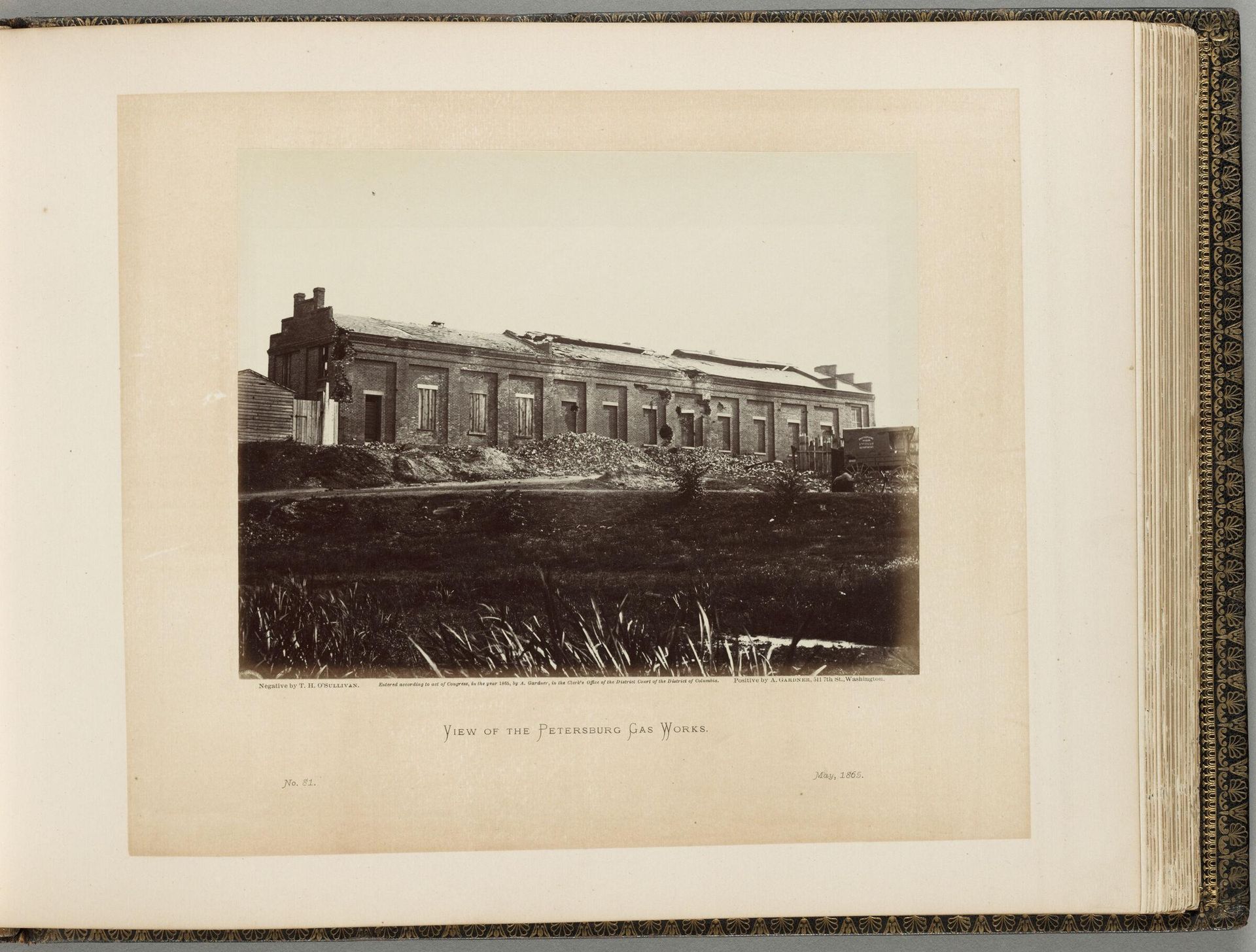 View of the Petersburg Gas Works by Timothy H. O'Sullivan