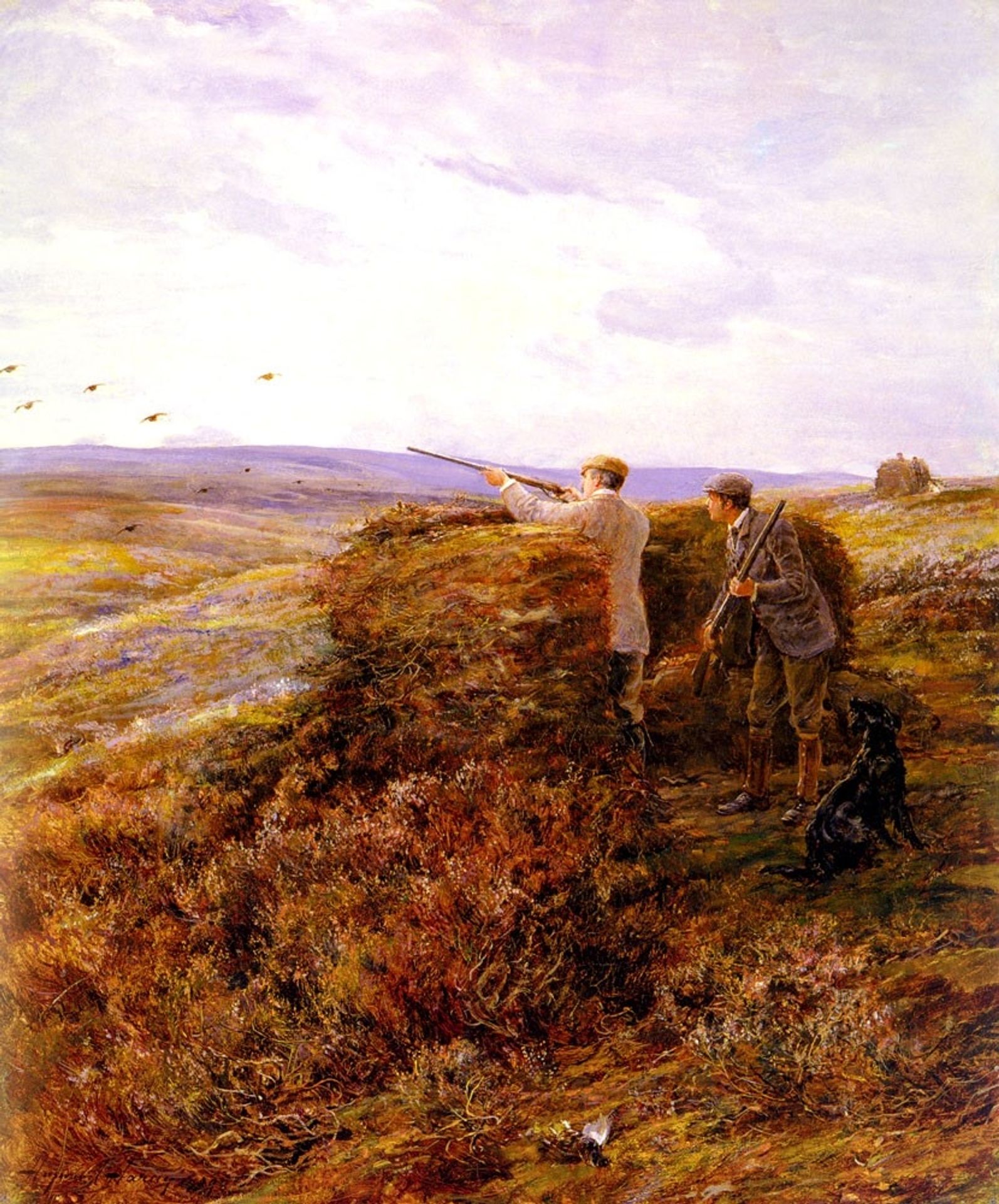 The Grouse Shoot by Heywood Hardy