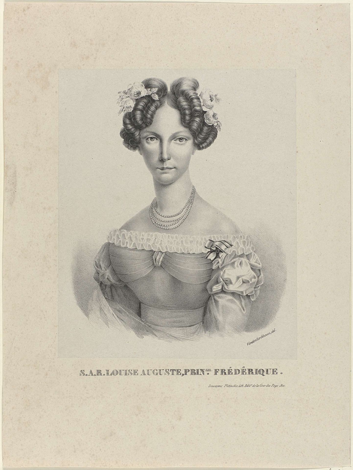 Portret van Louise van Pruisen by Van den Kerckhoven