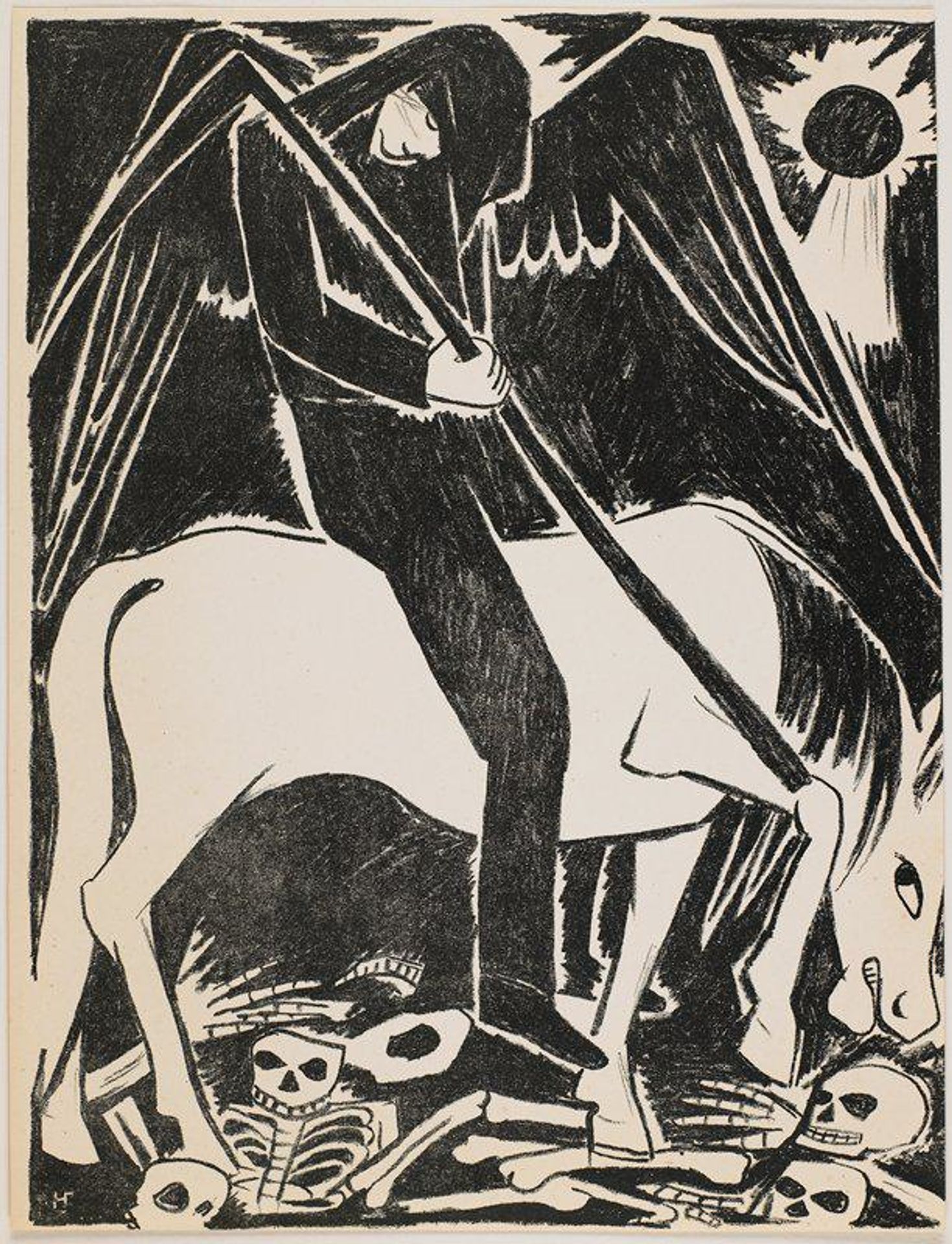 The Pale Horse by Natalia Goncharova
